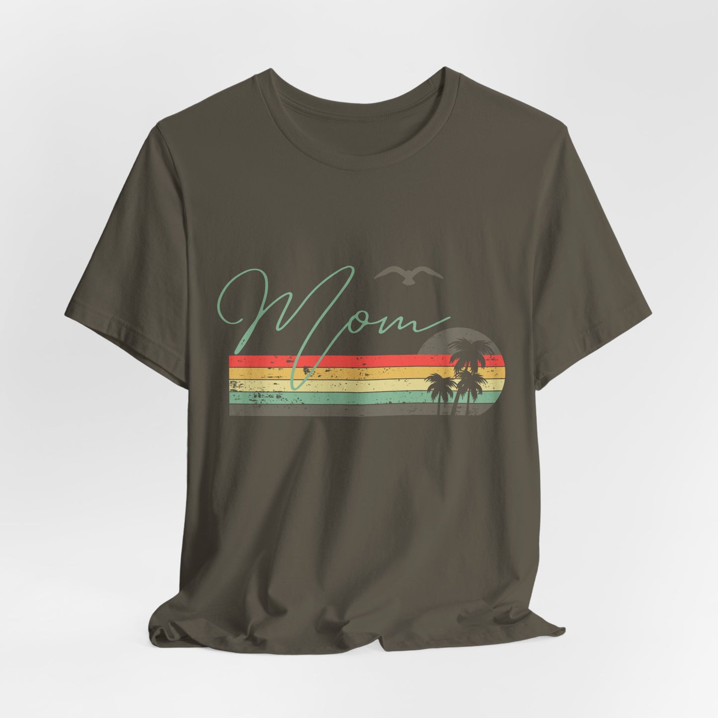 Mom Vibes Unisex Jersey Tee, Gift for Mom, Summer Outfit, Casual Wear, Eco-Friendly Fashion