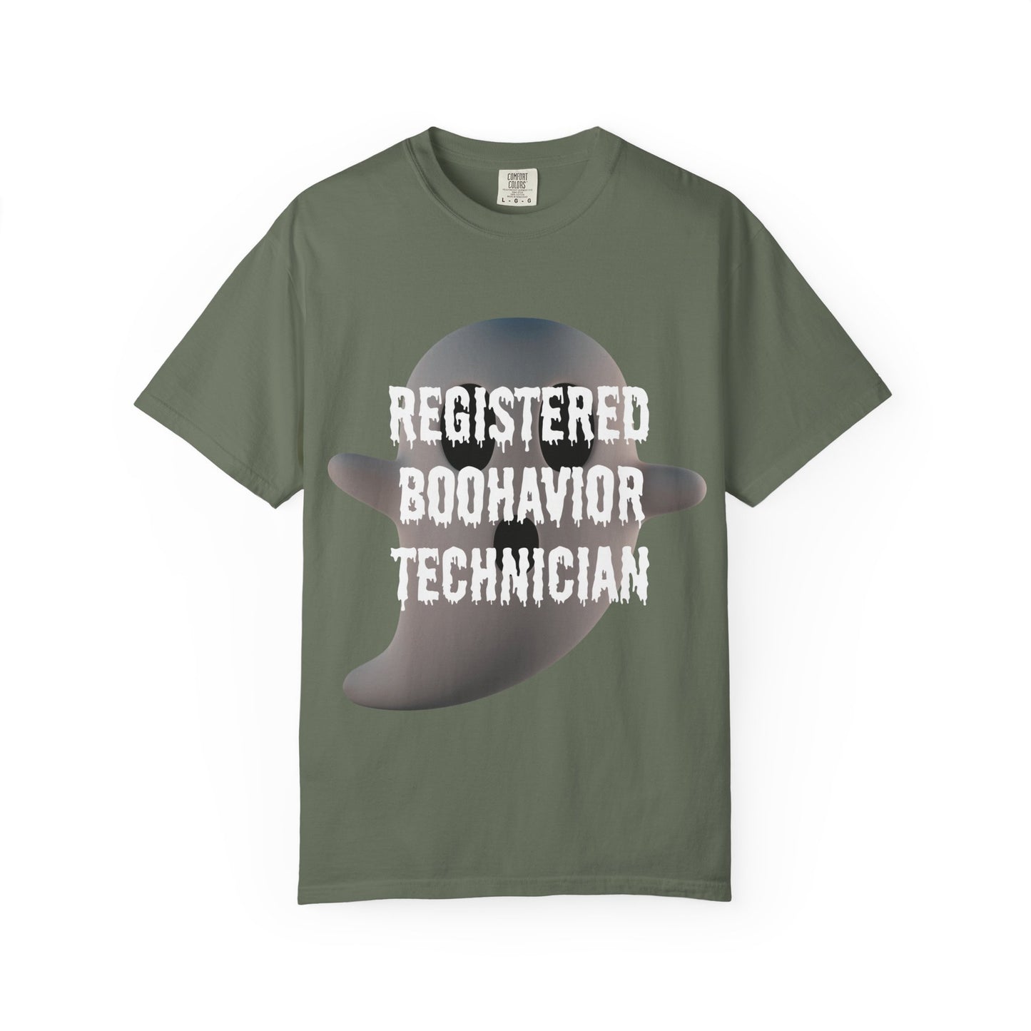 Ghostly RBT Humor Unisex Tee - Registered Boo-Havior Technician - Funny Gift for Halloween, Comic Fans, Ghost Lovers, Casual Wear