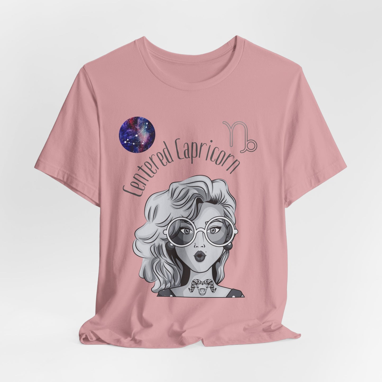 Capricorn Zodiac Short Sleeve T-Shirt | Astrological Gift, Horoscope Tee