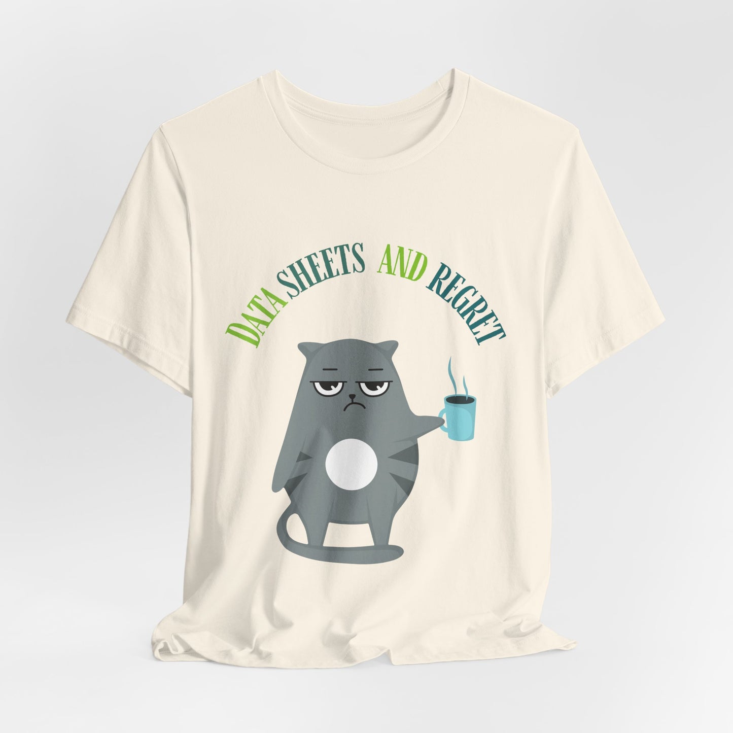 Funny RBT, BCBA T-shirt-Data Sheets and Regrets – Grumpy Cat RBT ABA Tee