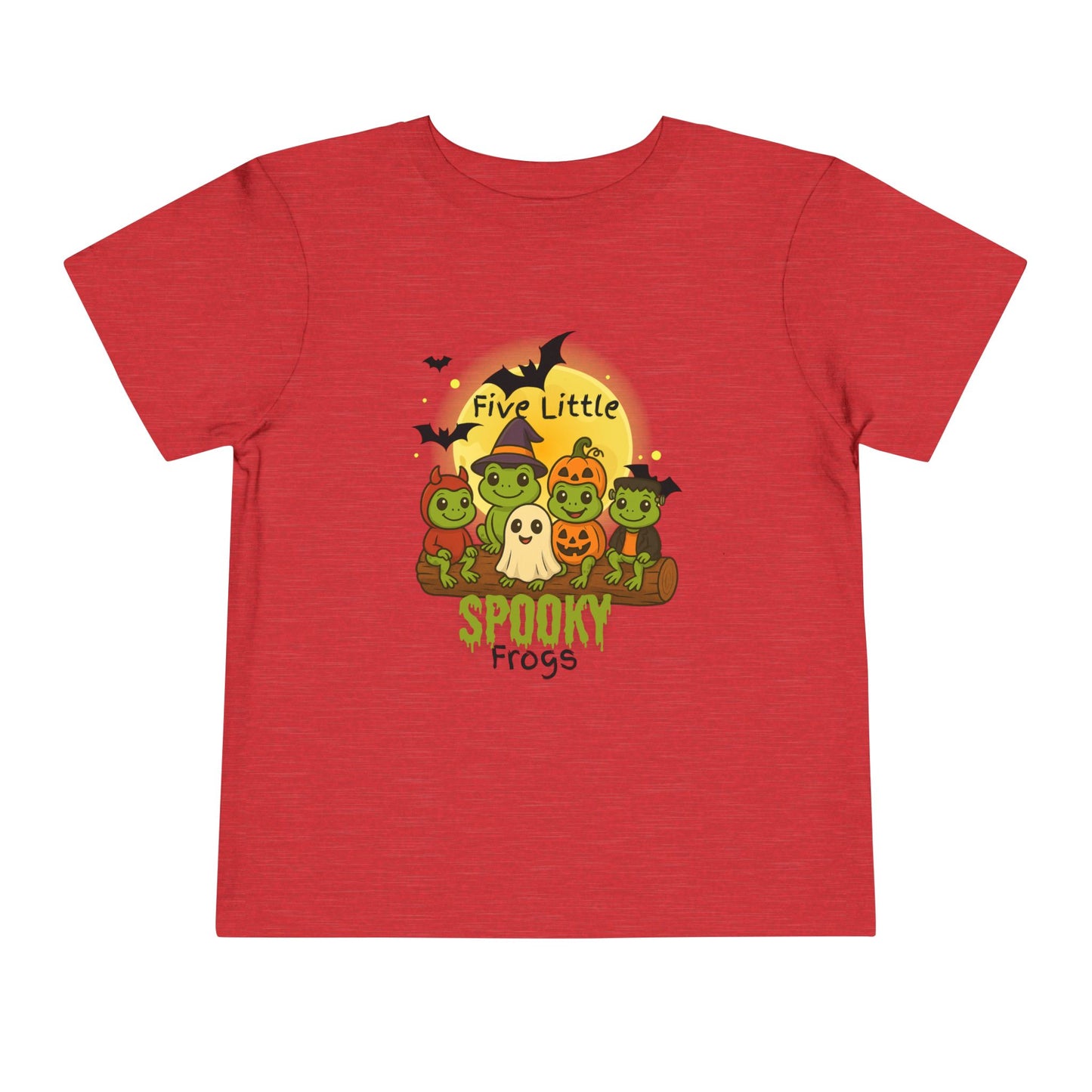 Toddler Spooky Frog Tee, Kids Halloween Shirt, Toddler Costume Tee, Cute Frog Top, Festive Kids Apparel