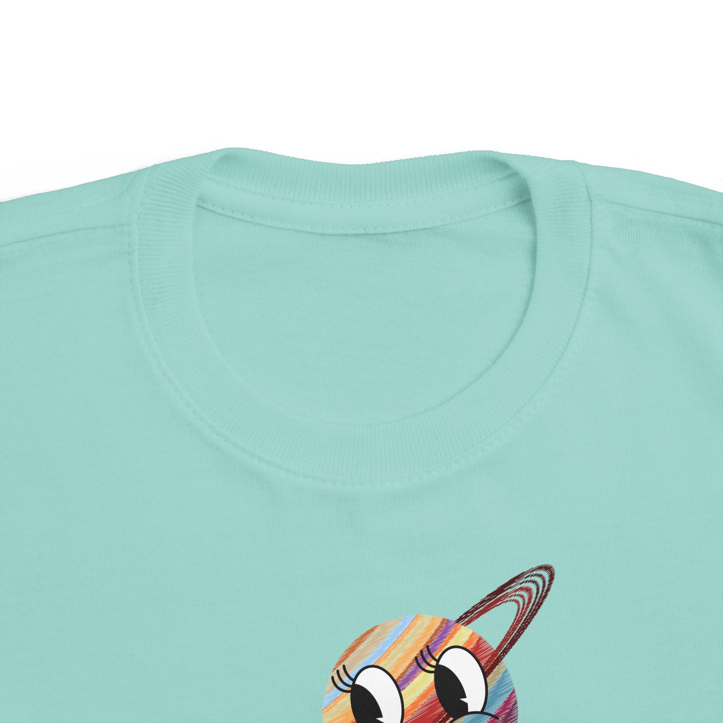 Smiling Saturn Rocket T-Shirt: Space Adventure for Kids, Future Astronauts