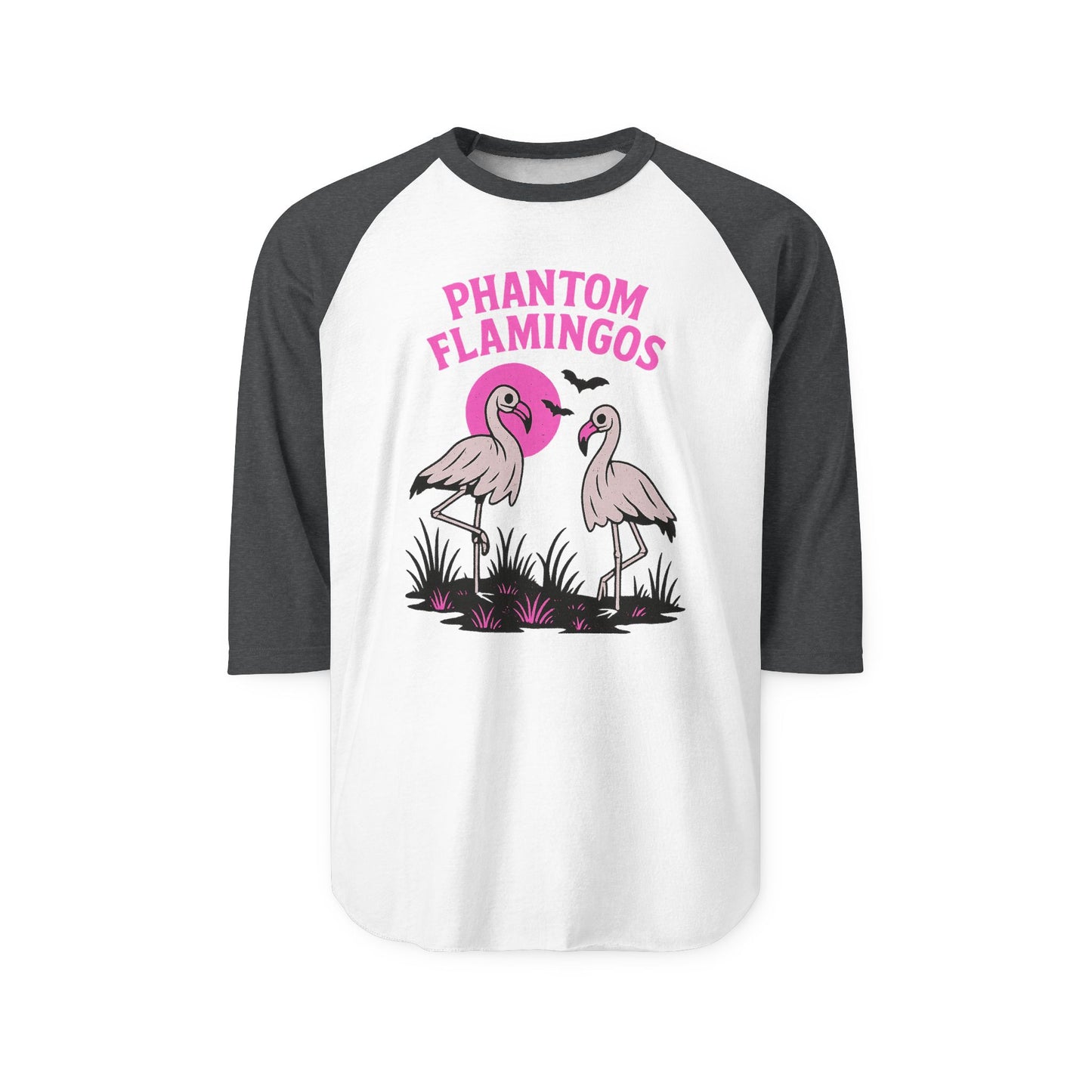 Phantom Flamingos Unisex Raglan Shirt | Fun Shirt for Summer, Gift for Flamingo Lovers, Tropical Party Tee, Unique Birthday Gift, [...]