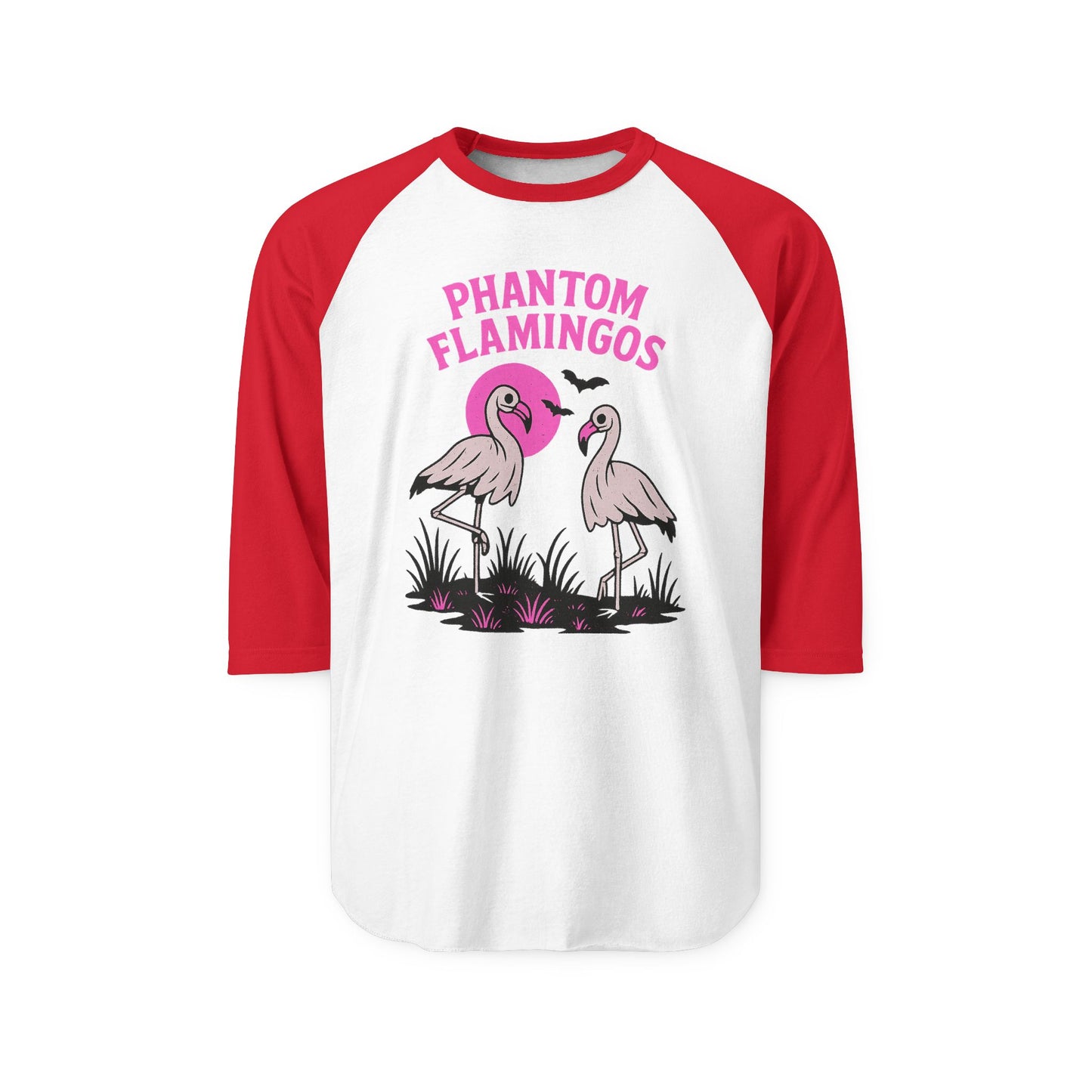 Phantom Flamingos Unisex Raglan Shirt | Fun Shirt for Summer, Gift for Flamingo Lovers, Tropical Party Tee, Unique Birthday Gift, [...]