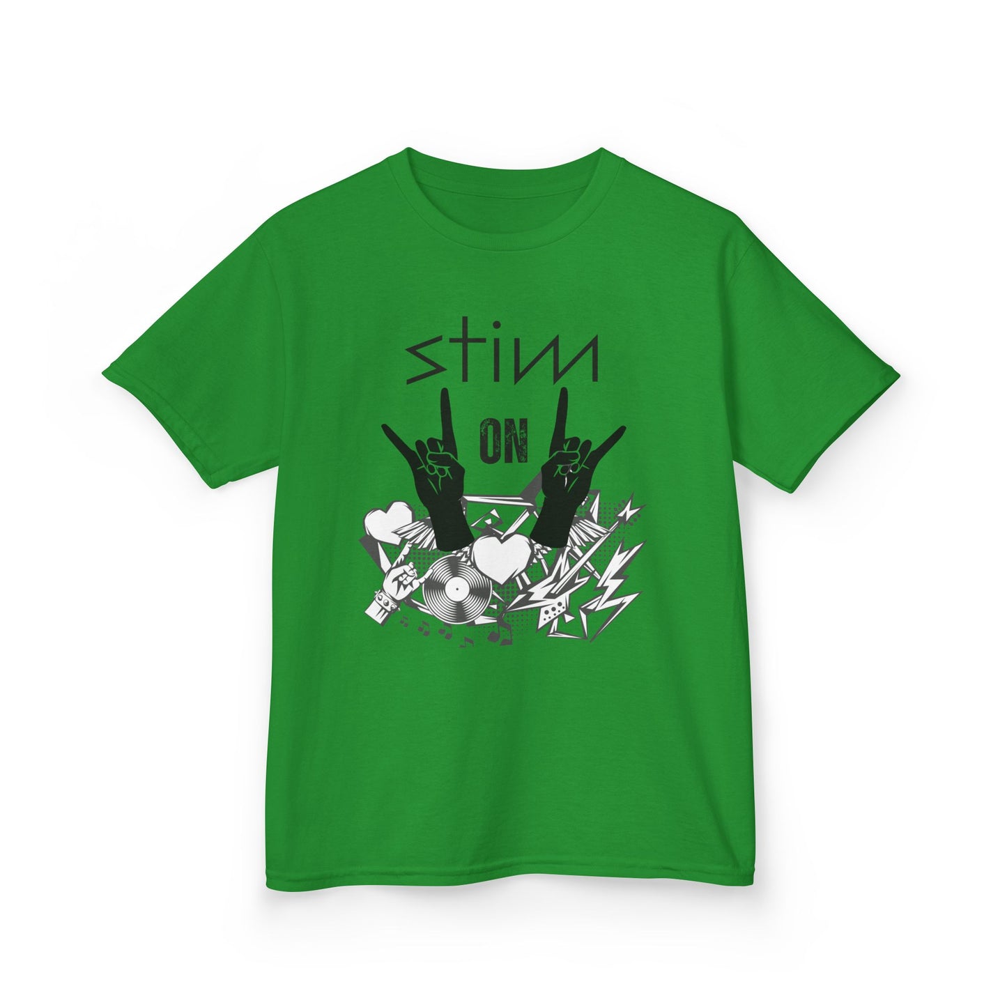 Kids Stim On Rock n Roll Heavy Cotton Tee