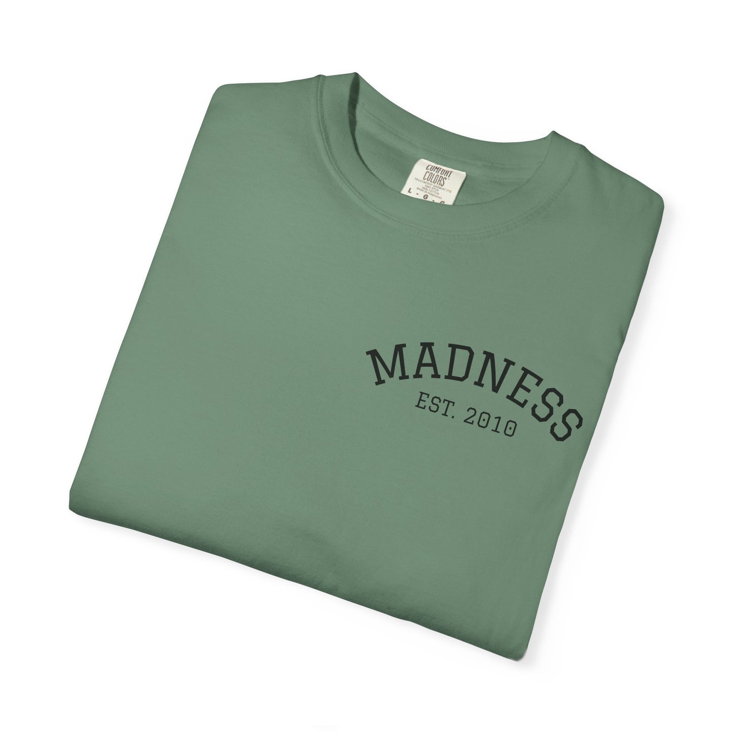 Vibrant Graphic T-Shirt with 'Madness' Design, Boho Style Tee, Unisex Casual Wear, Unique Gift for Art Lovers, Trendy Everyday Shirt