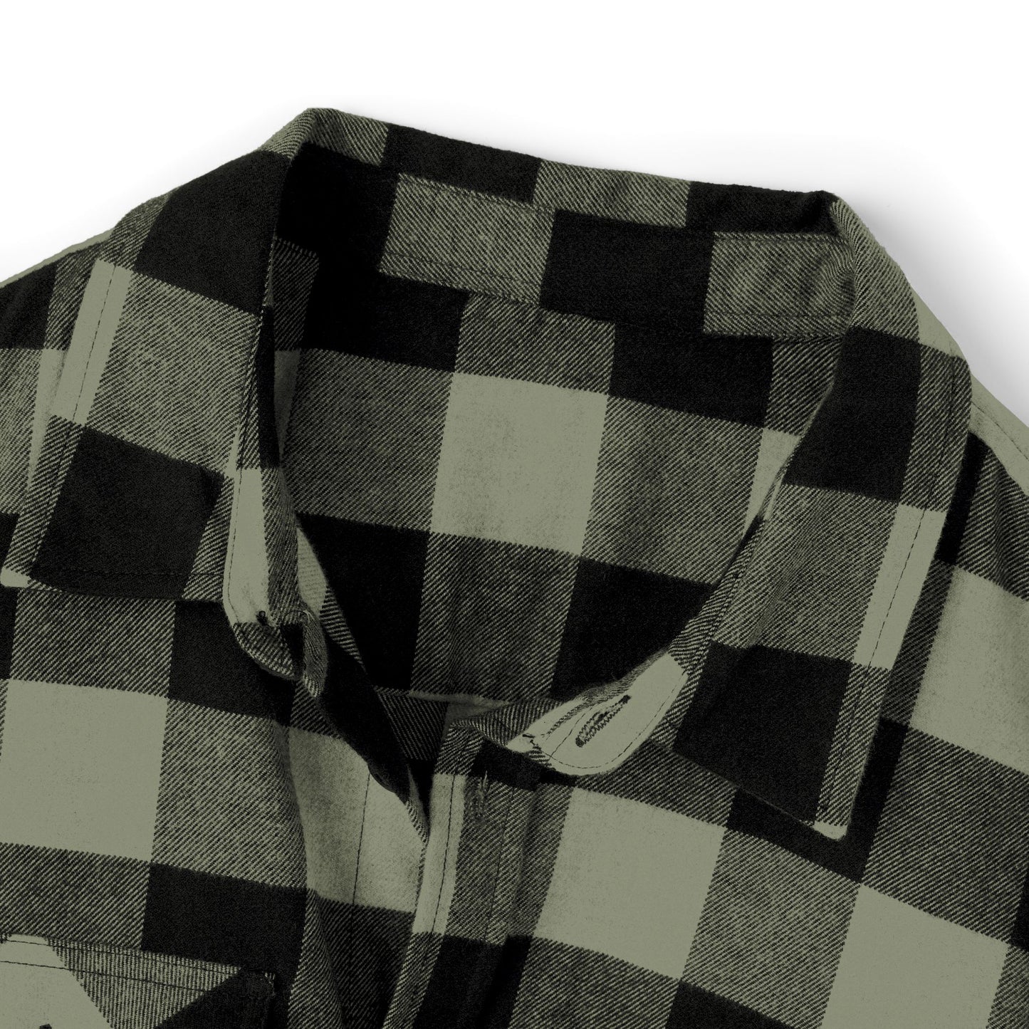 Flannel Shirt with Punk Plush Panda Design | Campfire Nights, Fall Fashion, Gift for Him/Her