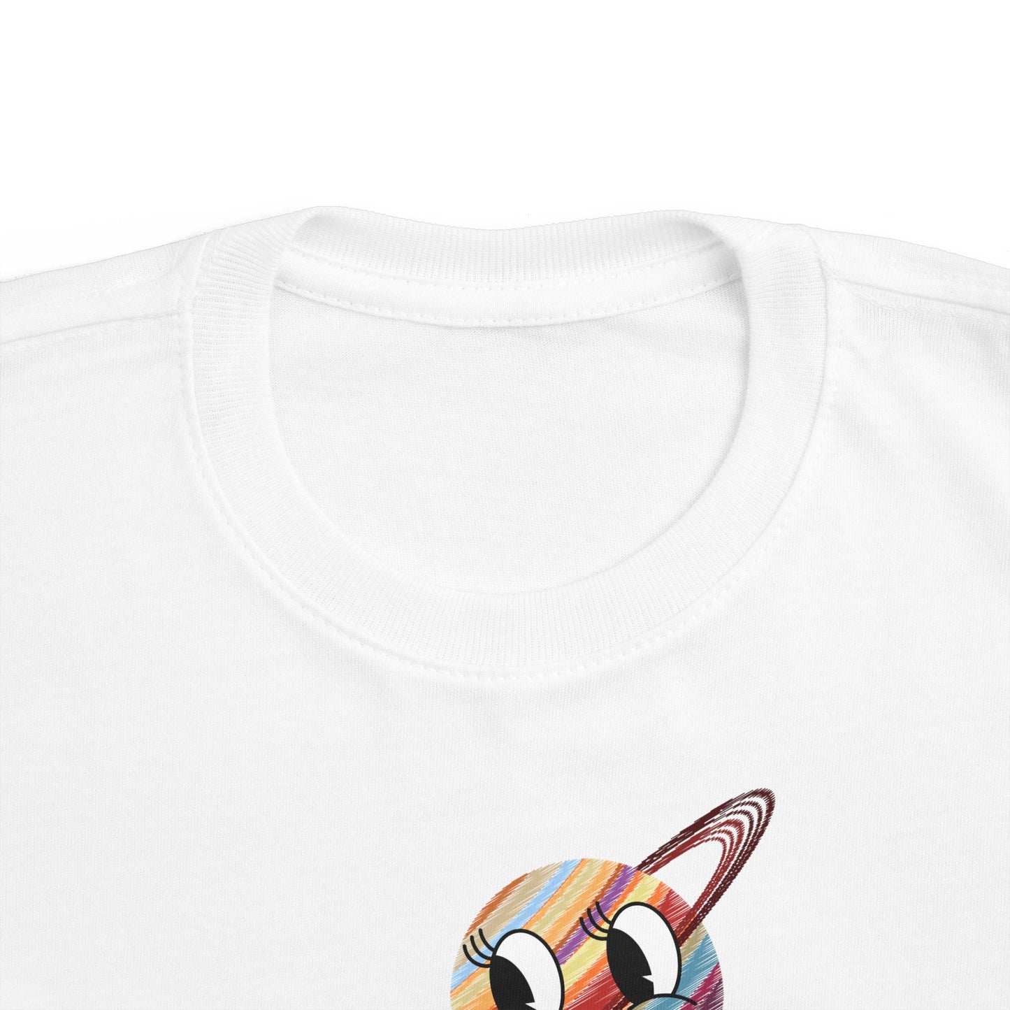 Smiling Saturn Rocket T-Shirt: Space Adventure for Kids, Future Astronauts