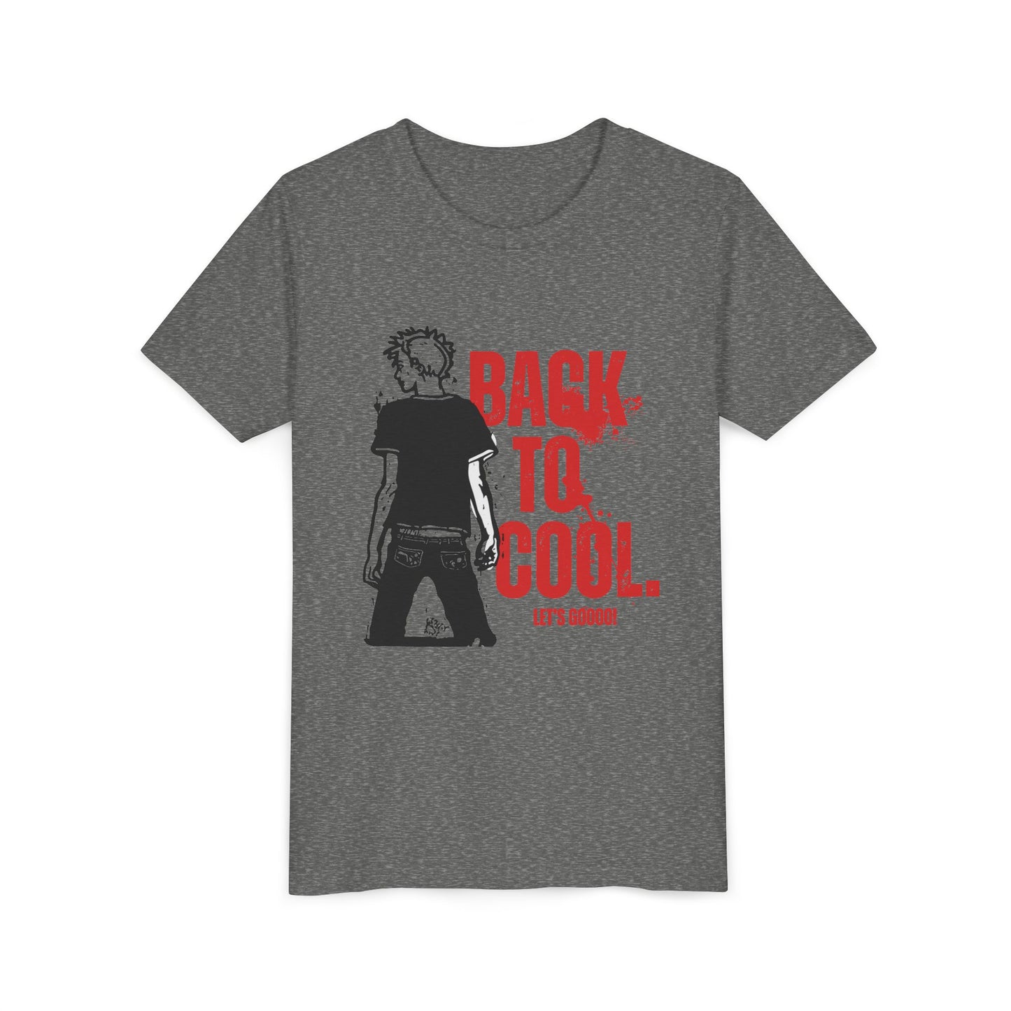 Youth Short Sleeve Tee - "Back to Cool" Graphic Tee for Trendy Kids, School
