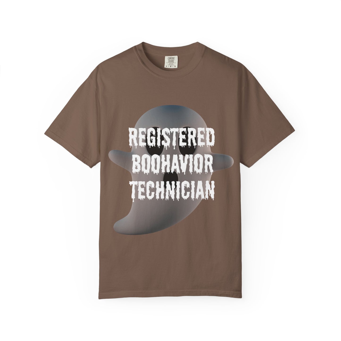 Ghostly RBT Humor Unisex Tee - Registered Boo-Havior Technician - Funny Gift for Halloween, Comic Fans, Ghost Lovers, Casual Wear