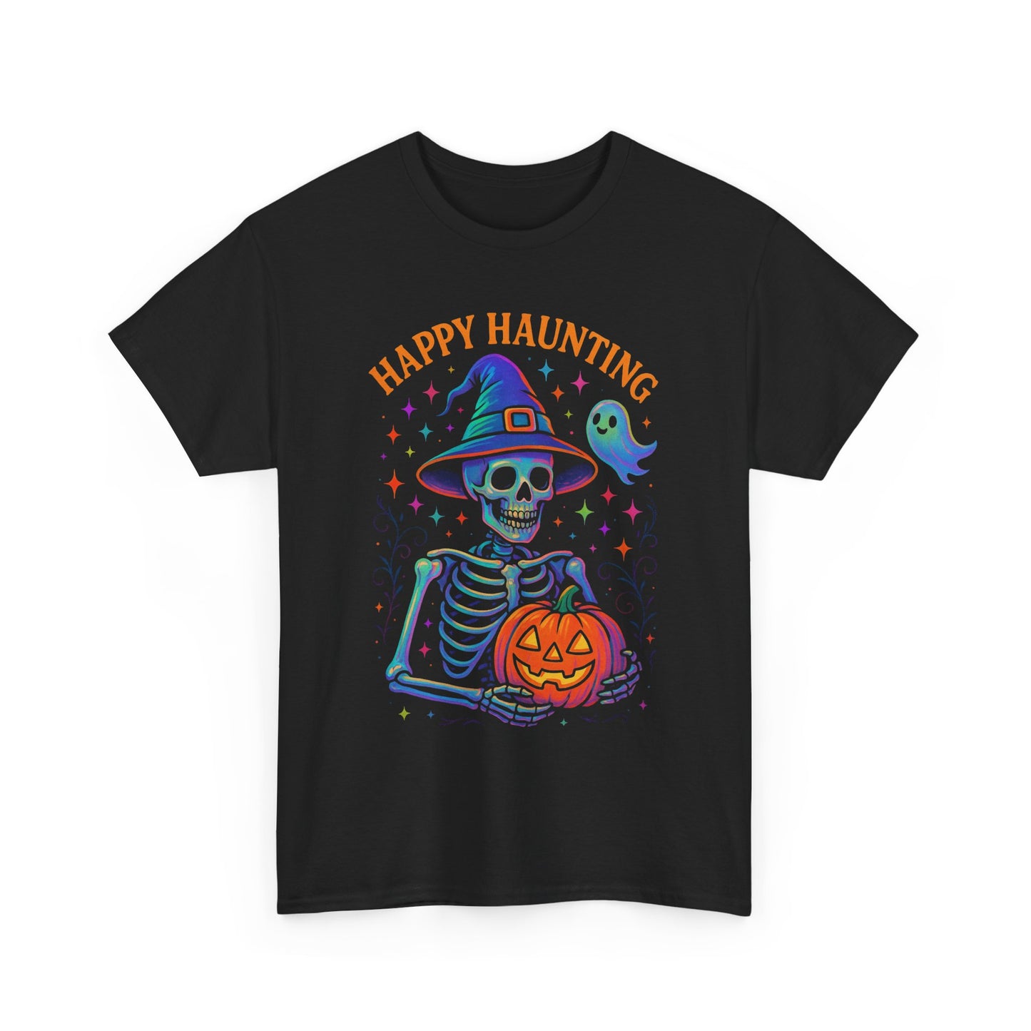 Spooky Halloween Tee, Ghostly Skeleton Shirt, Halloween Costume Top, Unisex Graphic Tee, Fun Fall Apparel
