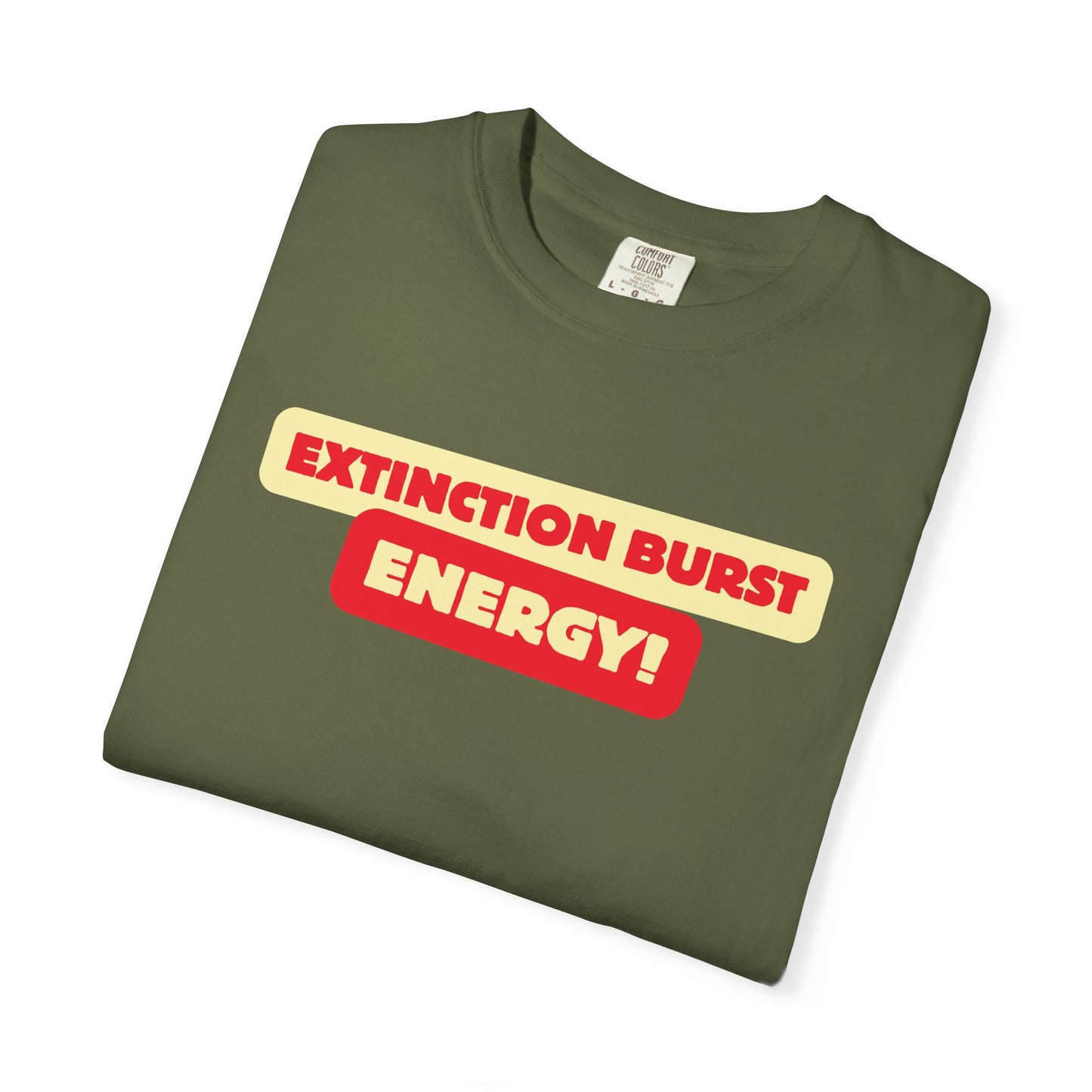 Energetic RBT BCBA Comfort Colors T-Shirt - Extinction Burst Energy Graphic Tee, Casual ABA Wear, Streetwear