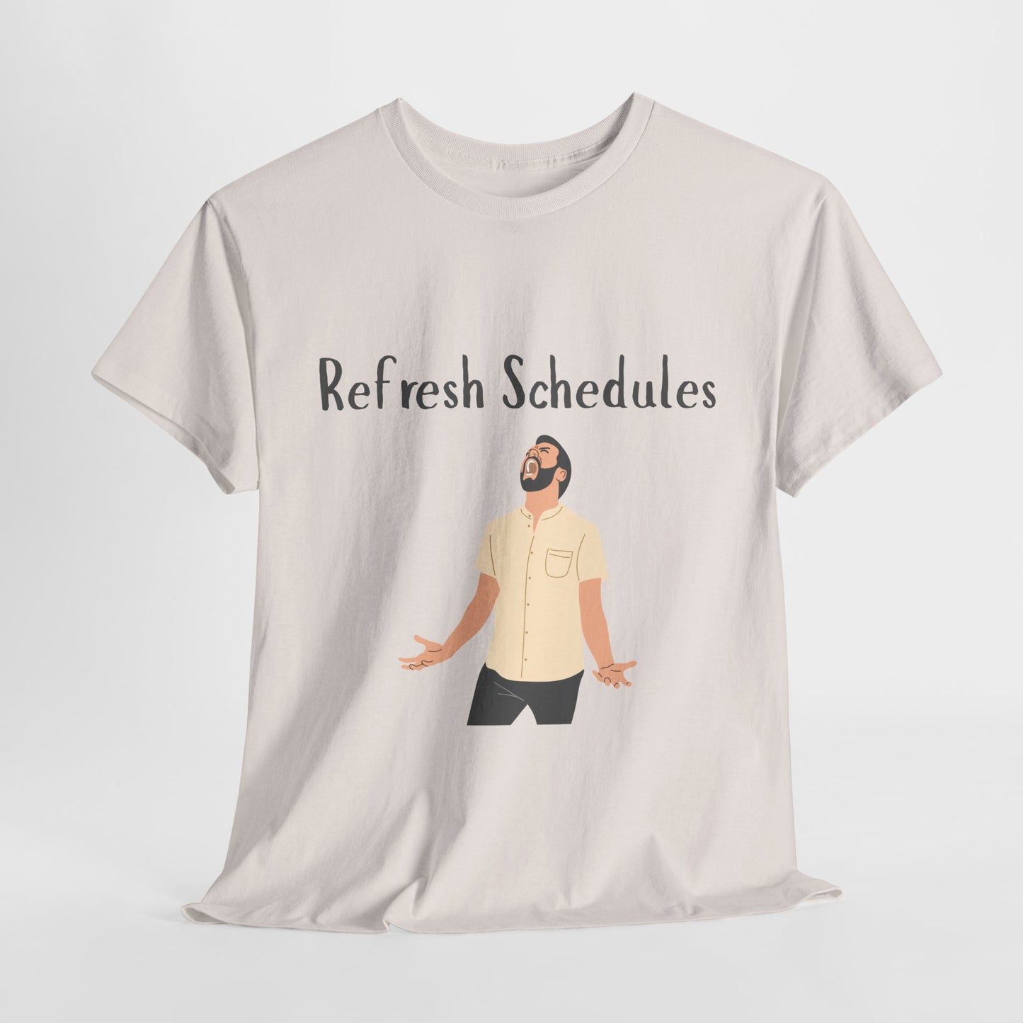 “Refresh Schedules” Funny RBT Burnout T-Shirt – ABA Therapist Chaos Shirt, Gift for BCBA