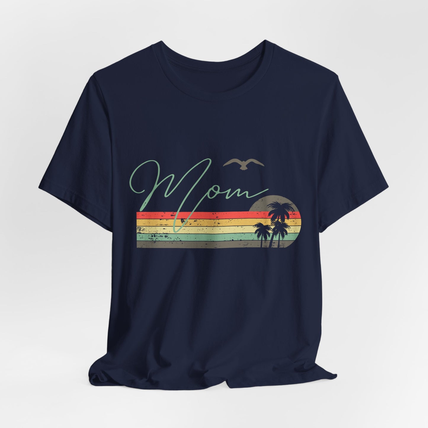 Mom Vibes Unisex Jersey Tee, Gift for Mom, Summer Outfit, Casual Wear, Eco-Friendly Fashion