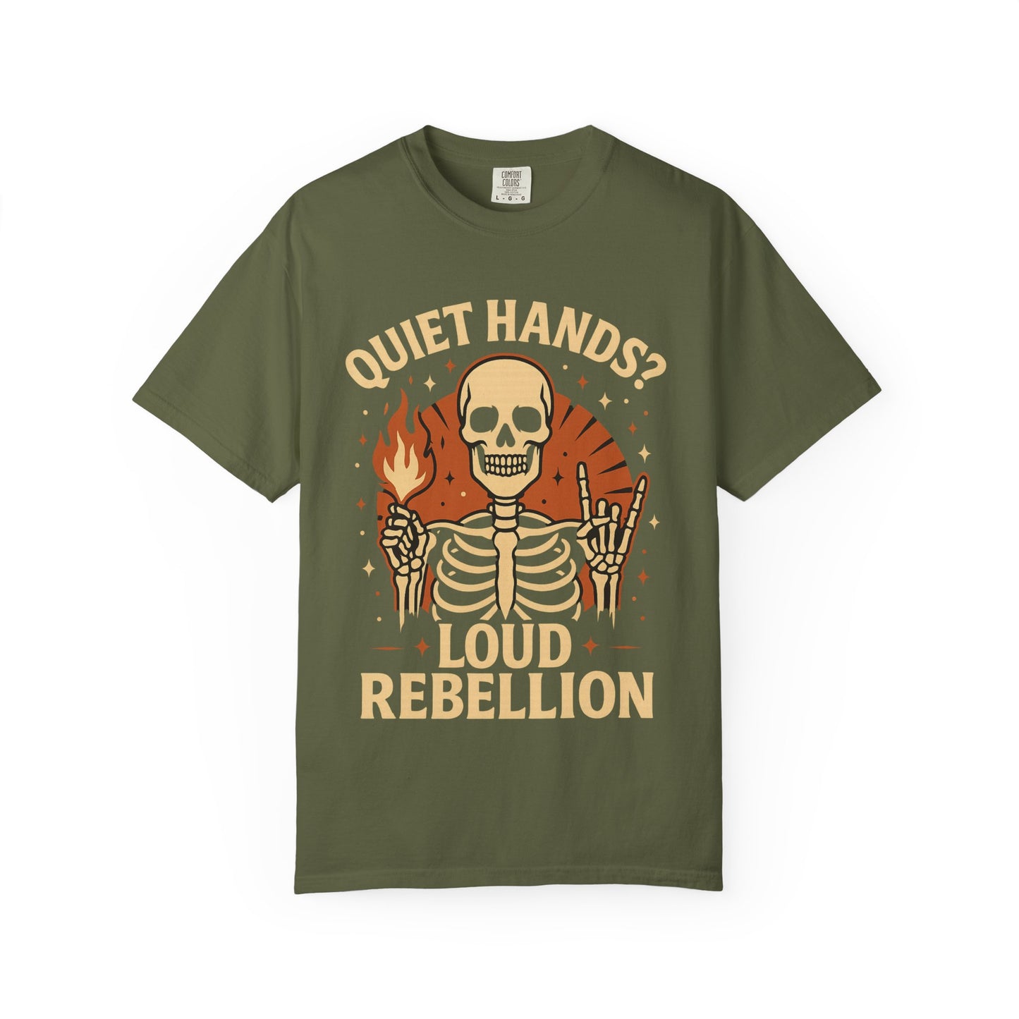 Rebellious Skeleton Graphic Tee, Unisex Casual T-shirt, Perfect for Halloween, Music Festivals, and Everyday Style, Unique Gift for [...]