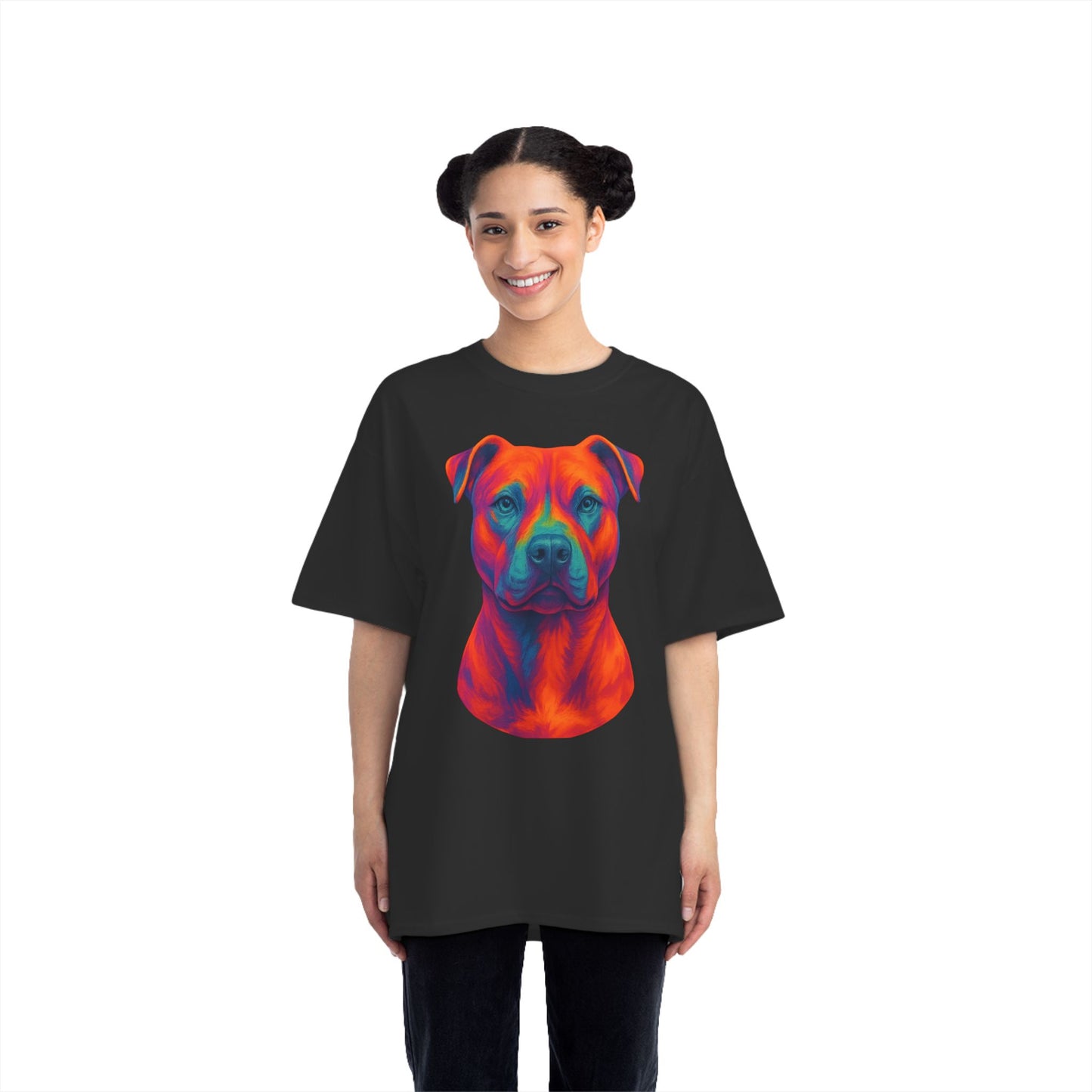 Vibrant Dog Lover's T-Shirt, Pet Apparel, Short-Sleeve Tee, Colorful Canine Art, Gift for Dog Owners, Animal Lover Fashion