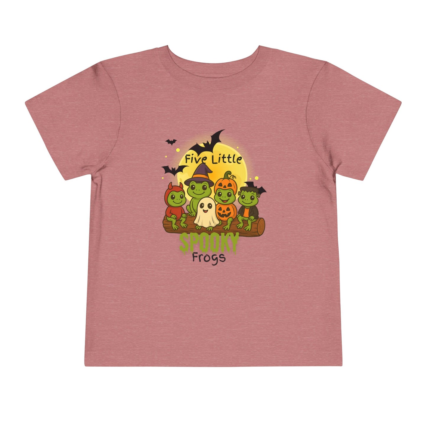 Toddler Spooky Frog Tee, Kids Halloween Shirt, Toddler Costume Tee, Cute Frog Top, Festive Kids Apparel