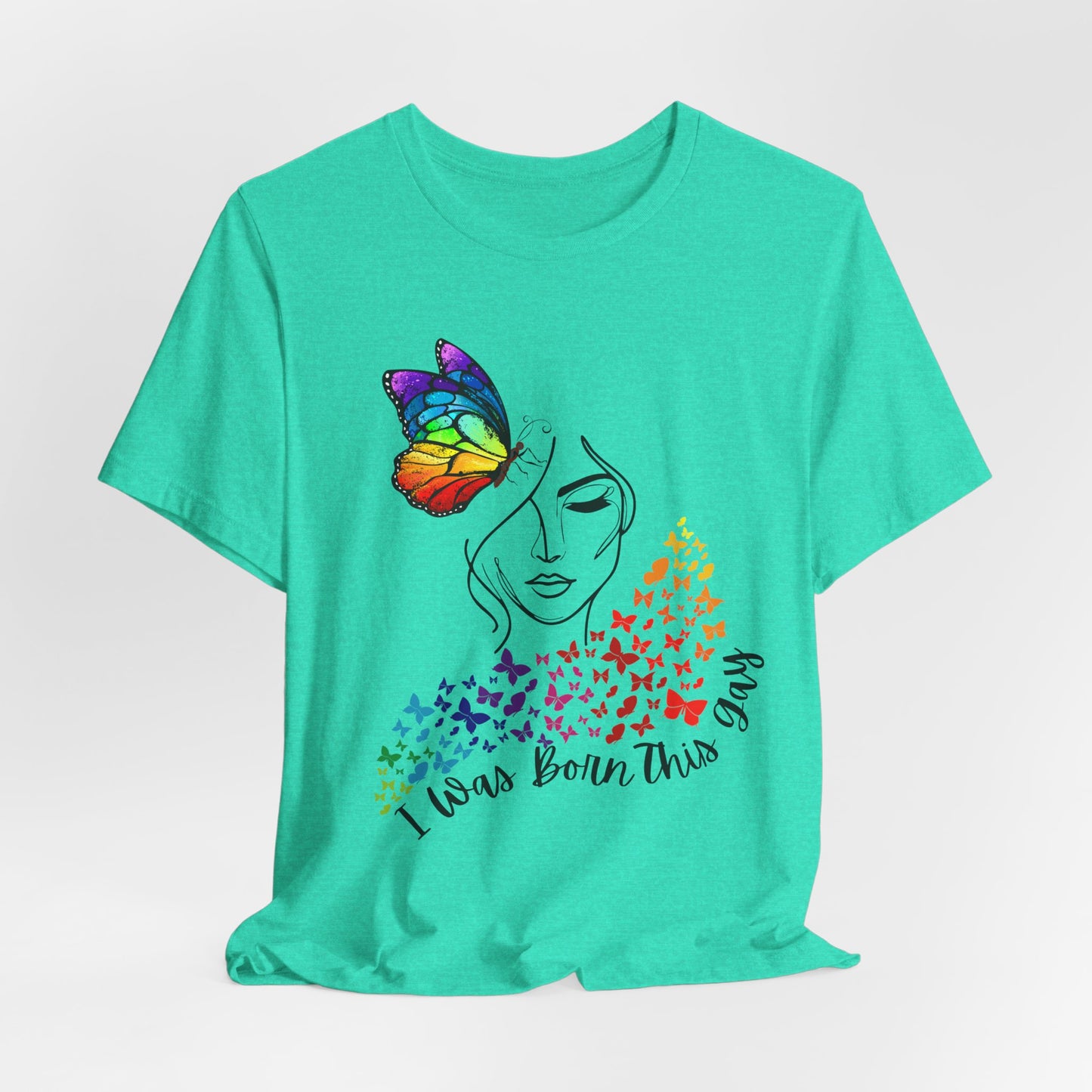 Butterfly Graphic Tee, LGBTQ T-Shirt, Equality Apparel, Colorful Butterfly Shirt, Casual Summer Wear