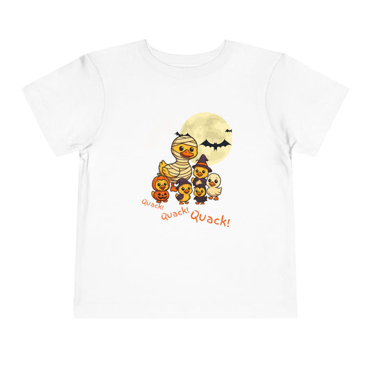 Halloween Toddler Tee, Cute Monster Duck T-Shirt, Kids Halloween Outfit, Quack Quack Quack Shirt
