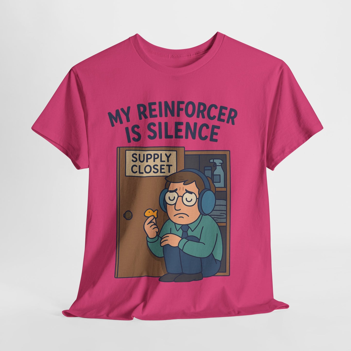 Funny RBT ABA Therapist Tee – Hiding in Closet Graphic – Behavior Technician Humor Shirt