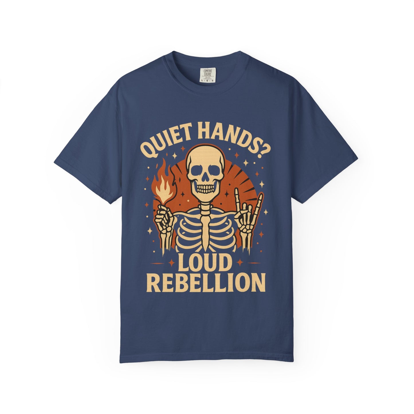 Rebellious Skeleton Graphic Tee, Unisex Casual T-shirt, Perfect for Halloween, Music Festivals, and Everyday Style, Unique Gift for [...]