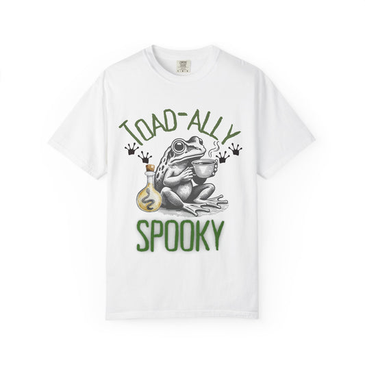 Toad-ally Spooky Comfort Colors T-Shirt, Halloween Shirt, Funny Frog Tee, Quirky Gift, Fall Fashion