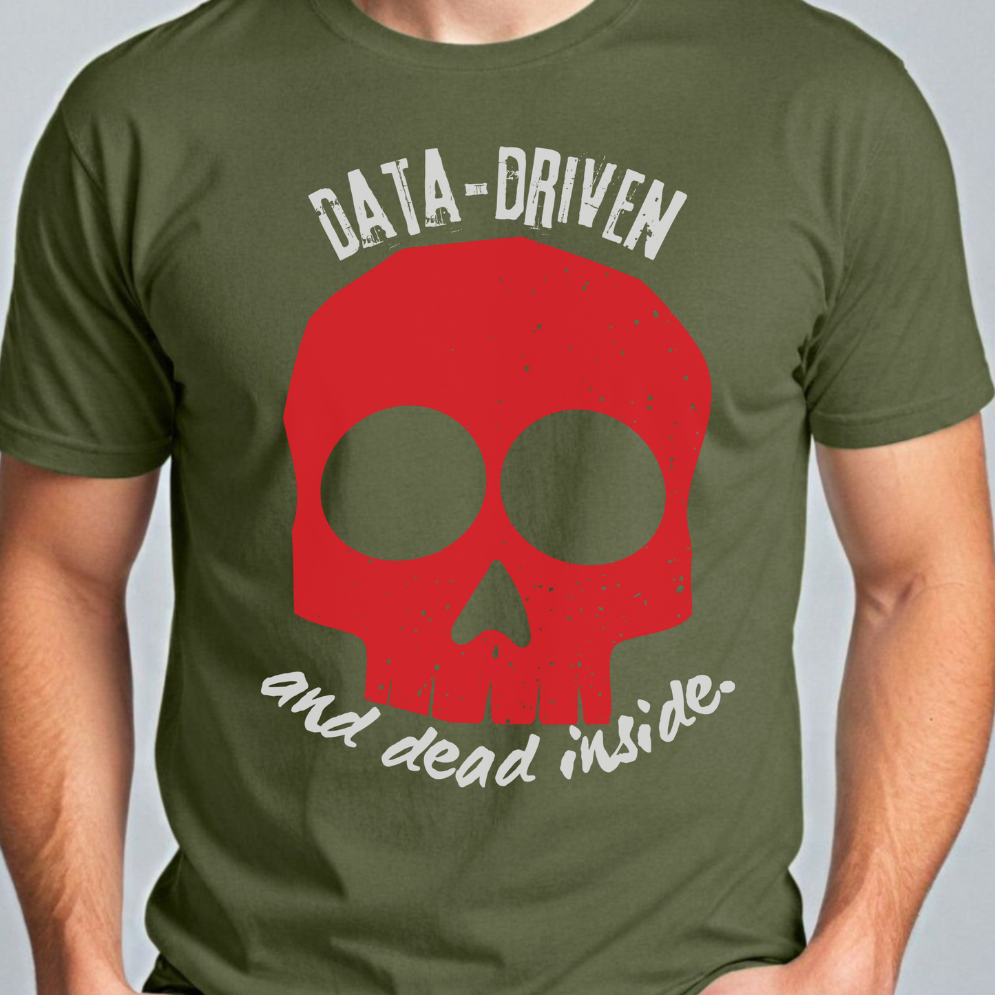 BCBA, RBT, Therapist T-shirt-Data Driven and Dead Inside – Skull ABA Therapy Tee
