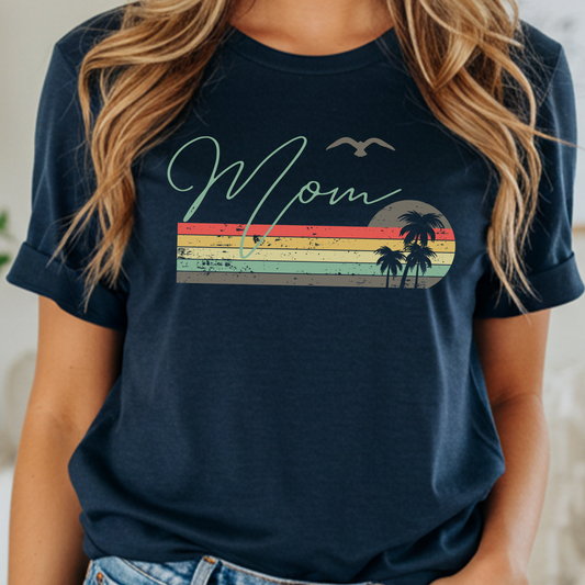 Mom Vibes Unisex Jersey Tee, Gift for Mom, Summer Outfit, Casual Wear, Eco-Friendly Fashion