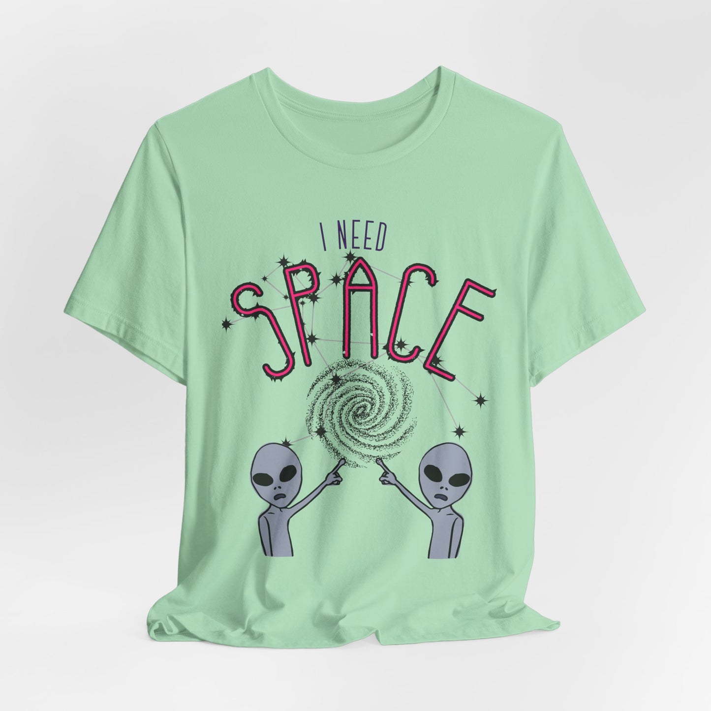I Need Space Alien Tees, ABA RBT Tee, Casual Wear, Gift for Space Lovers, Alien Merchandise, Fun Tee for Friends