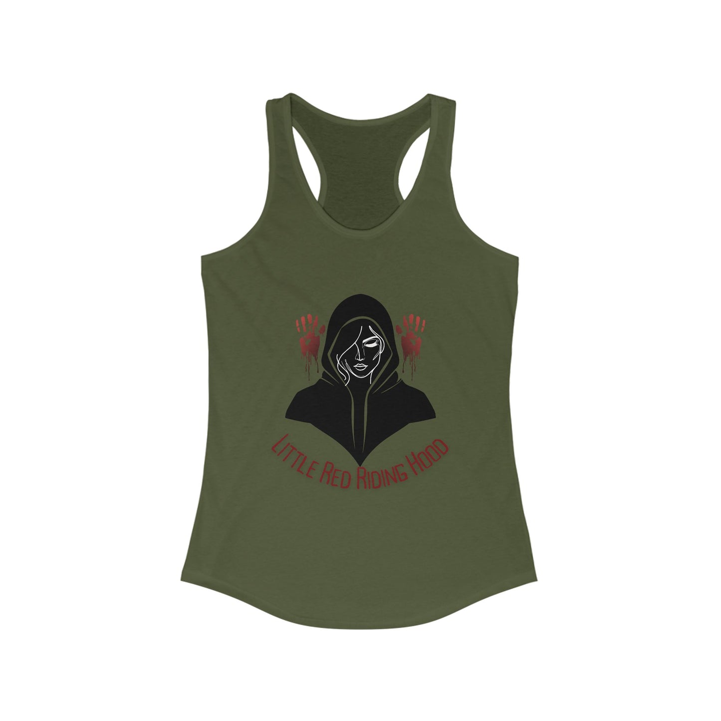 Little Red Riding Hood Graphic Tank for Women, Horror Tank Top, Halloween Outfit, Casual Summer Wear, Unique Gift Idea