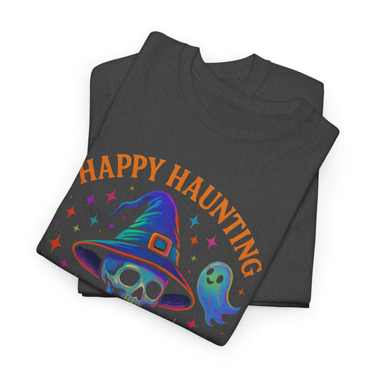 Spooky Halloween Tee, Ghostly Skeleton Shirt, Halloween Costume Top, Unisex Graphic Tee, Fun Fall Apparel