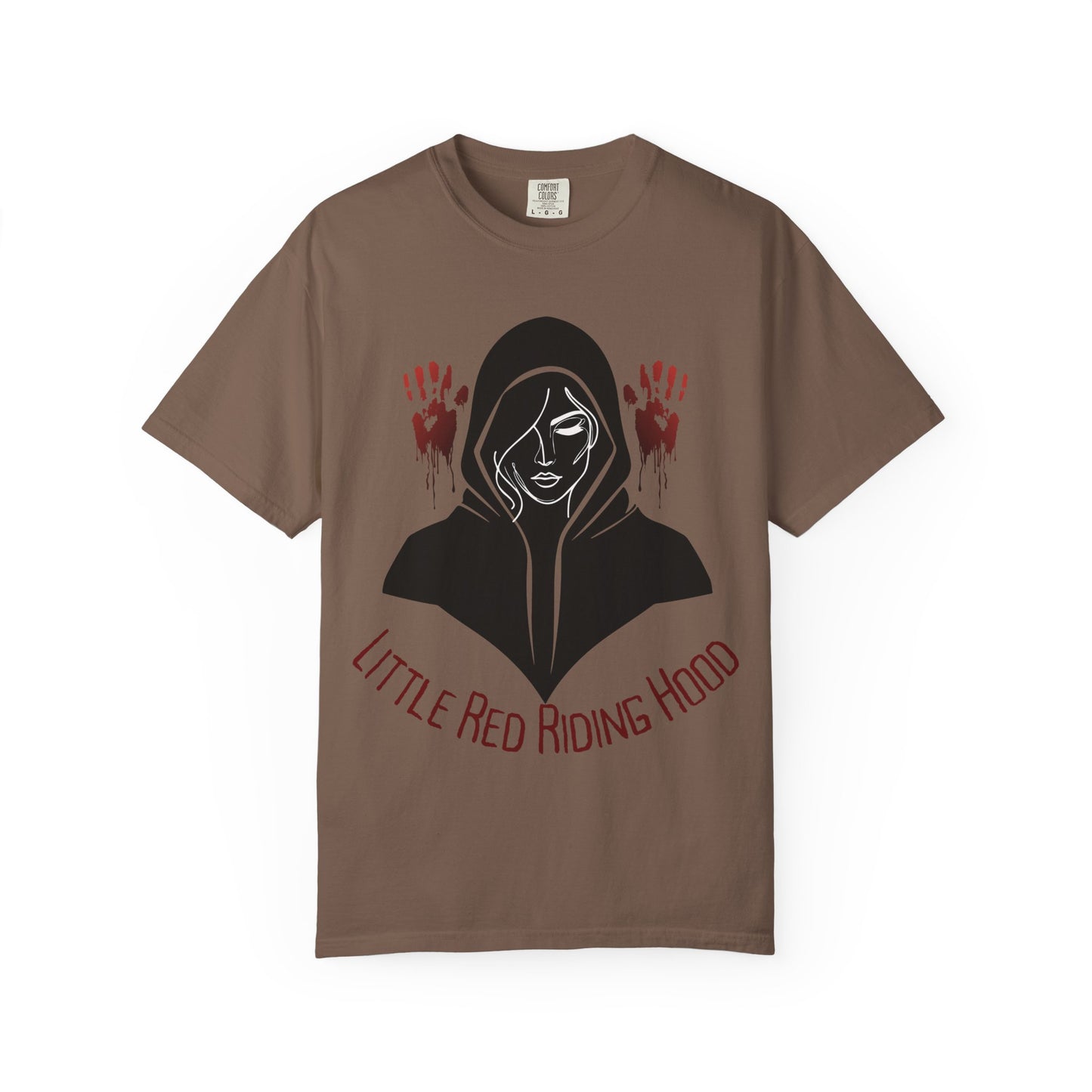 Gothic Fairytale T-Shirt, Little Red Riding Hood Tee, Spooky Shirts, Halloween Outfit, Alternative Clothing