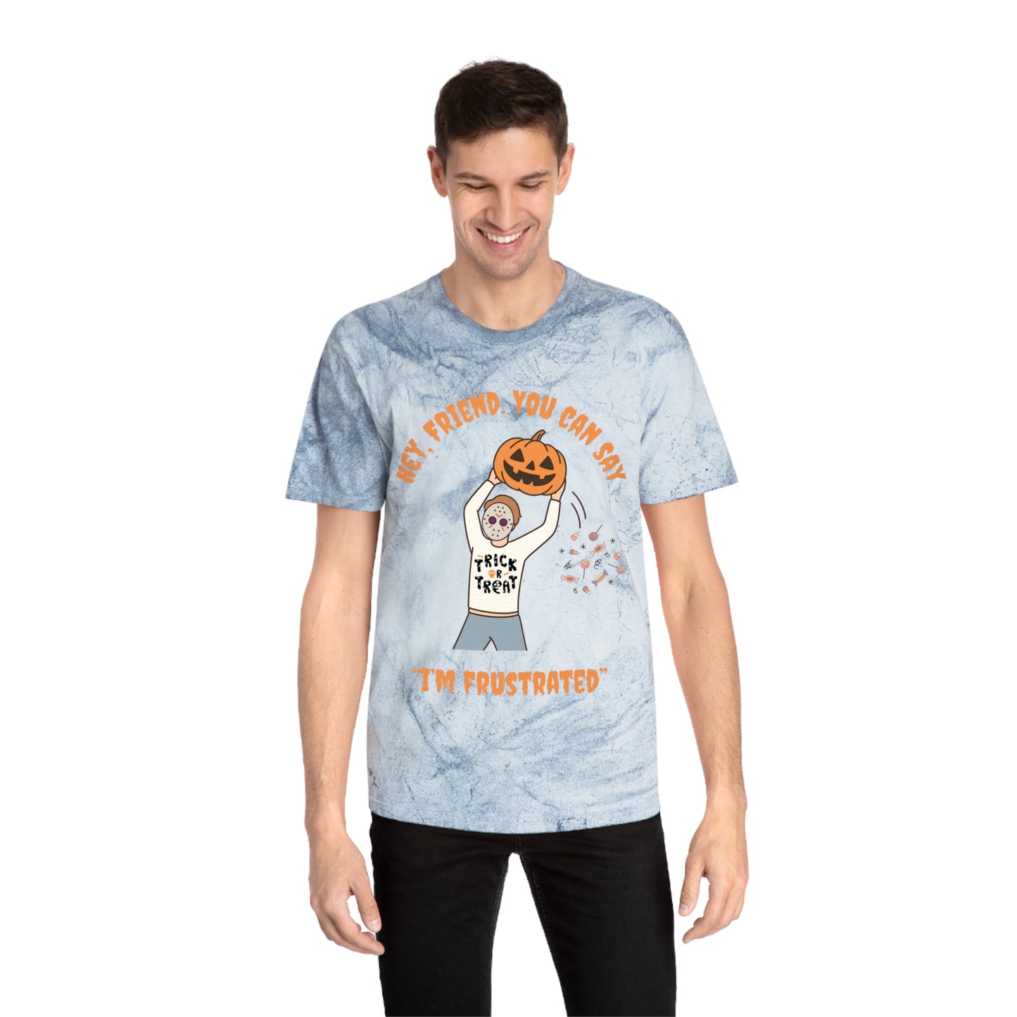 Colorful RBT Halloween ABA T-Shirt, Fun Fall Shirt, Trendy Graphic Tee, Unisex Halloween Apparel, Casual Wear, Pumpkin Design Shirt