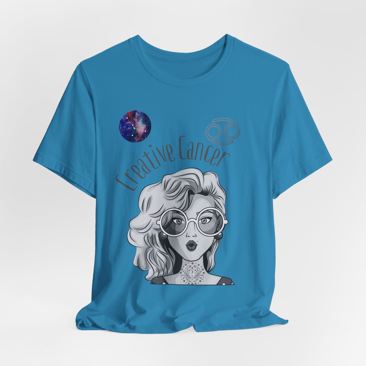 Cancer Zodiac T-Shirt: Astrological Short Sleeve Tee for Women, Horoscope Inspired Gift