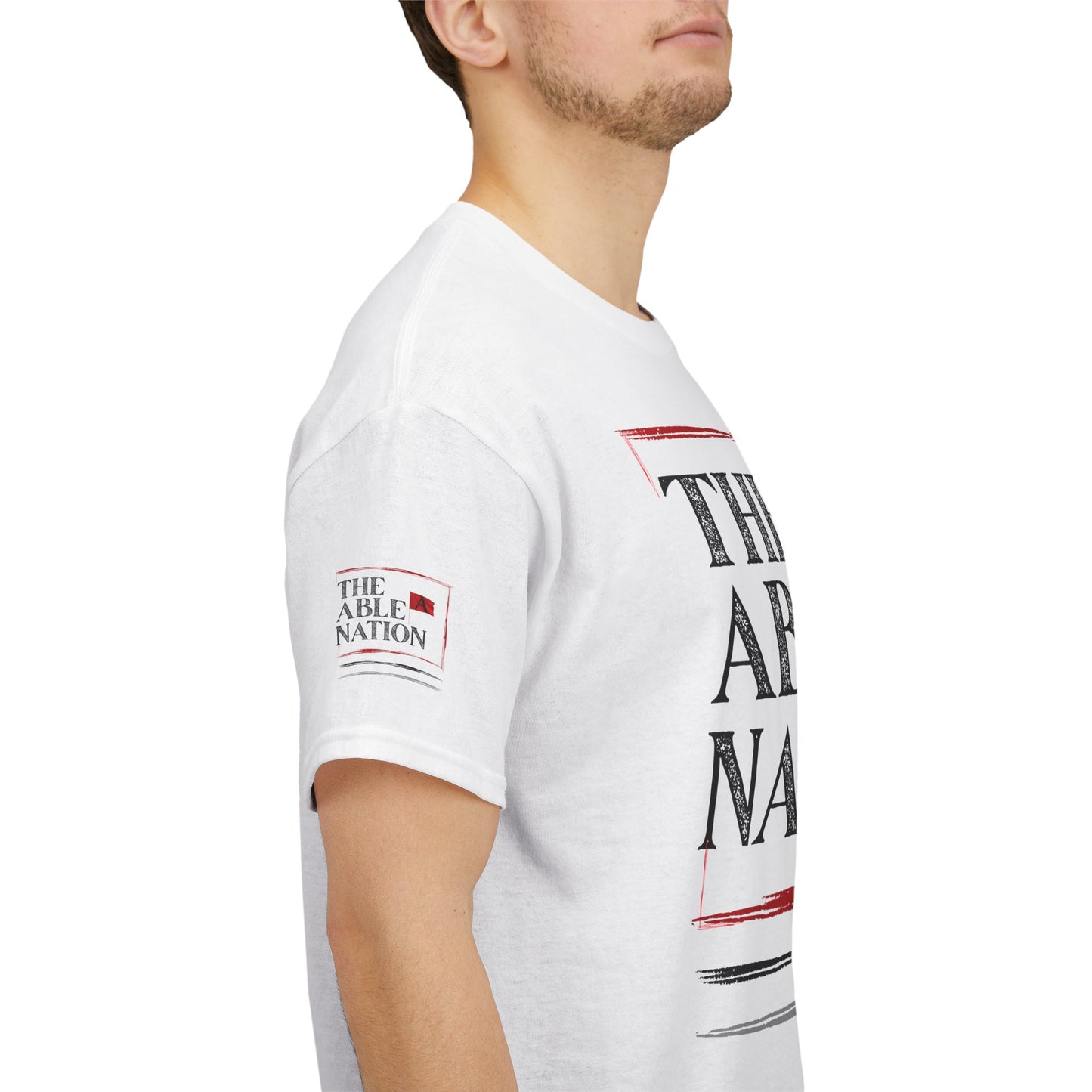 Unisex Heavy Cotton Tee with 'The Able Nation' Graphic T-shirt