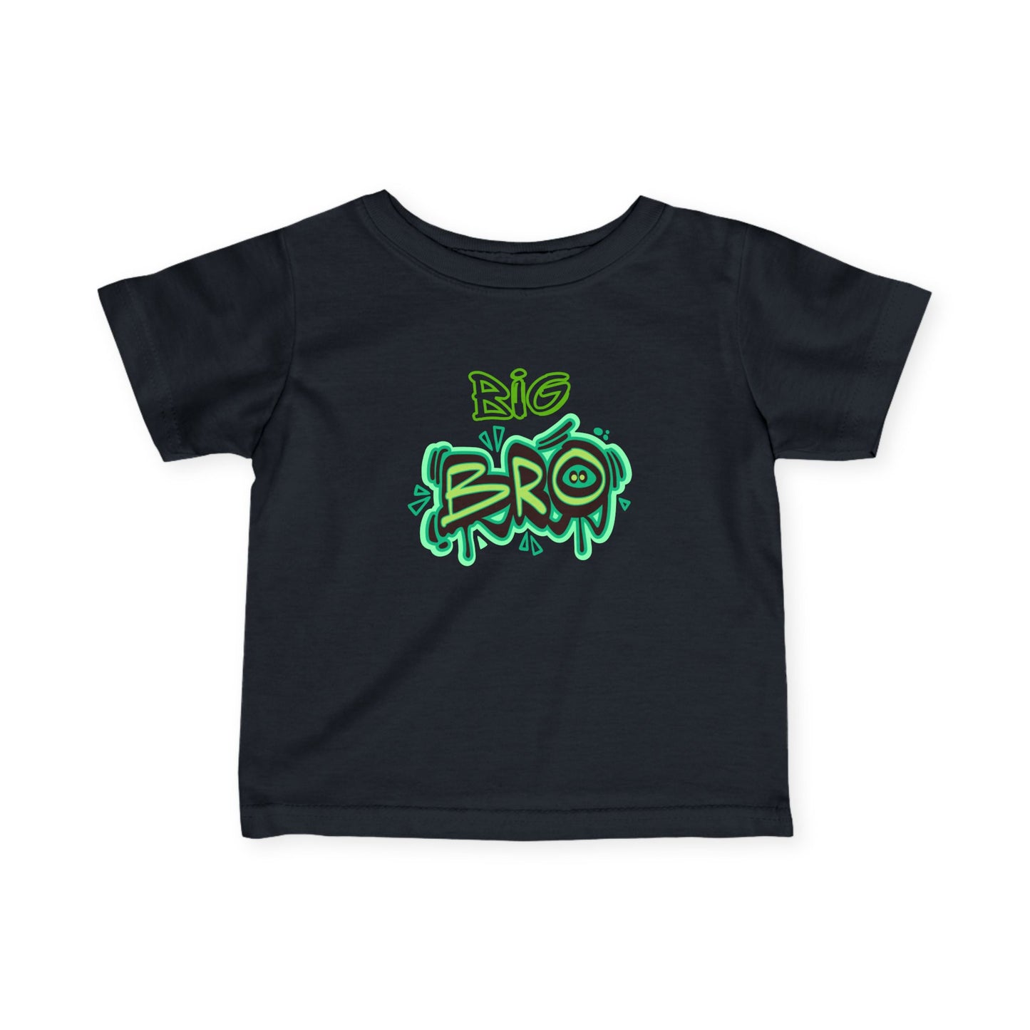 Toddler Tee Big Bro Graffiti Style Infant Fine Jersey Shirt for New big brother