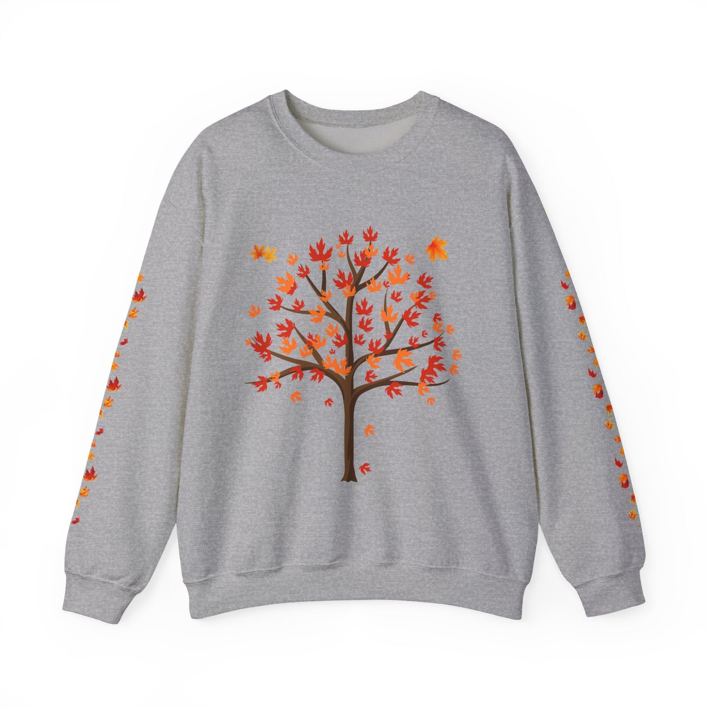 Autumn Tree Sweatshirt, Cozy Fall Crewneck, Unisex Sweatshirt, Nature Lover Gift, Seasonal Fashion, Harvest Celebration Sweater