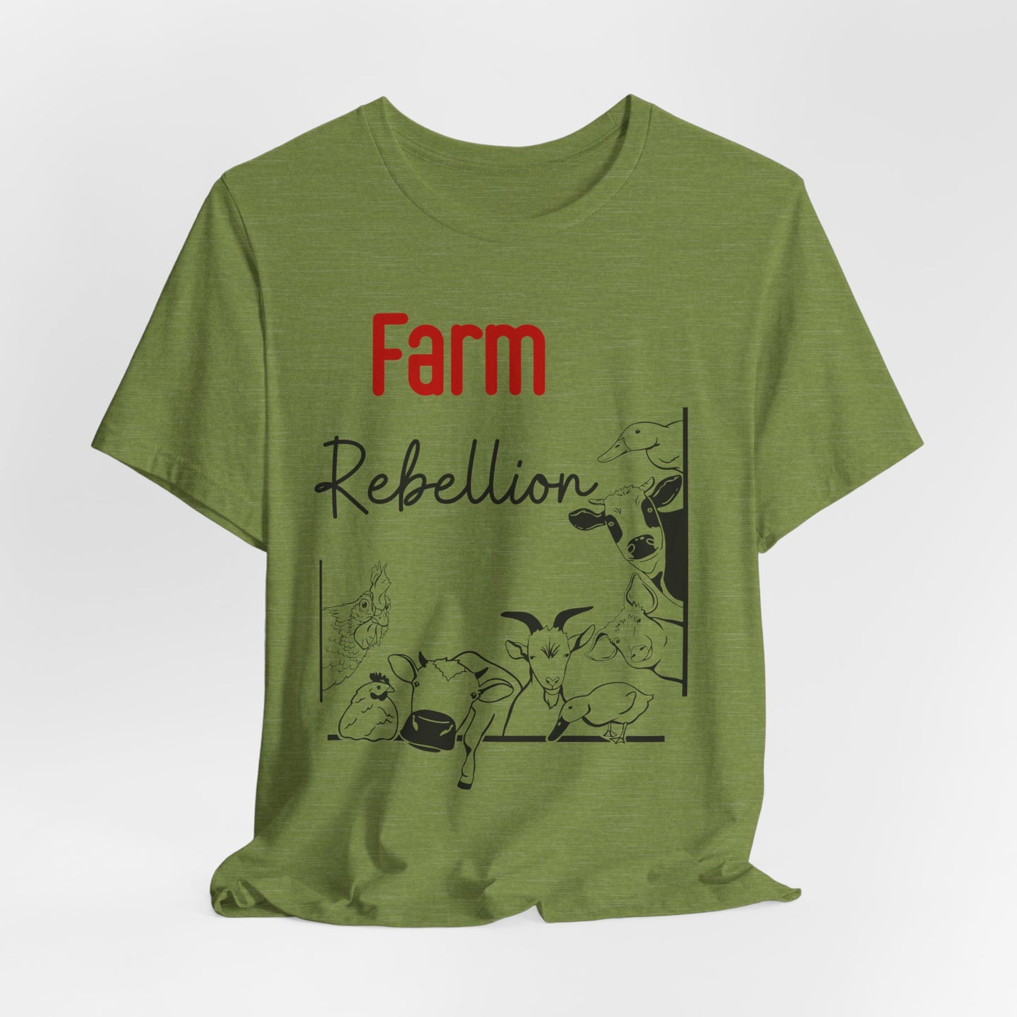 Farm Rebellion Tee for Animal Lovers, Perfect Gift for Farmers, Eco-Conscious Fashion