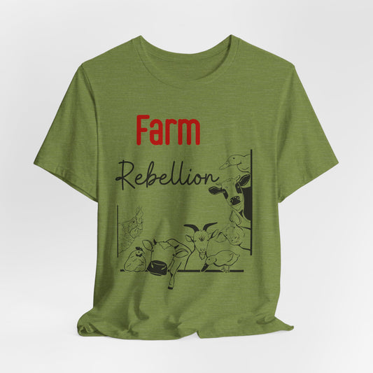 Farm Rebellion Tee for Animal Lovers, Perfect Gift for Farmers, Eco-Conscious Fashion