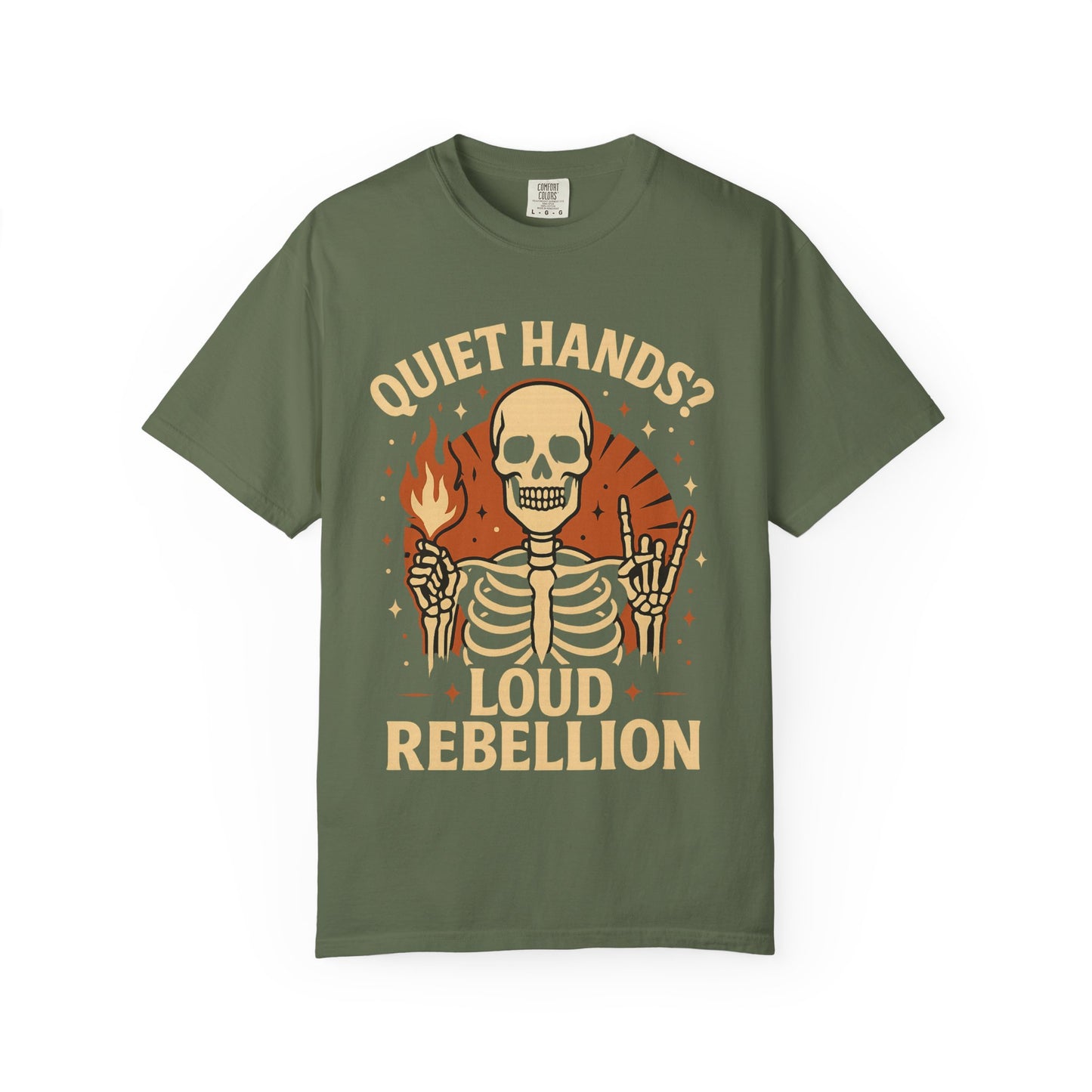Rebellious Skeleton Graphic Tee, Unisex Casual T-shirt, Perfect for Halloween, Music Festivals, and Everyday Style, Unique Gift for [...]