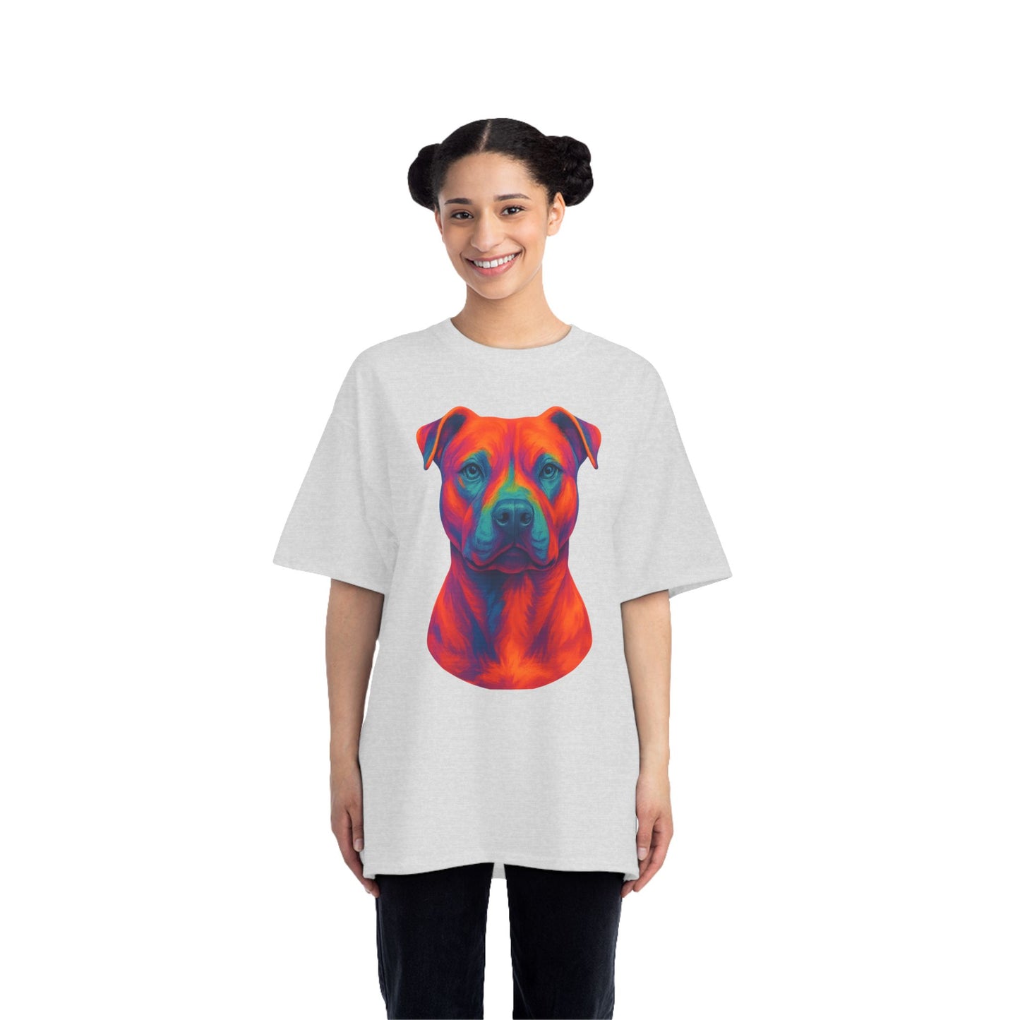 Vibrant Dog Lover's T-Shirt, Pet Apparel, Short-Sleeve Tee, Colorful Canine Art, Gift for Dog Owners, Animal Lover Fashion