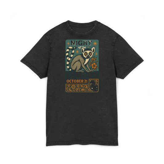 Acid Washed Animal Tee, Nature Lover T-Shirt, Eco-Friendly Fashion, Gift for Wildlife Fans, October Celebrations