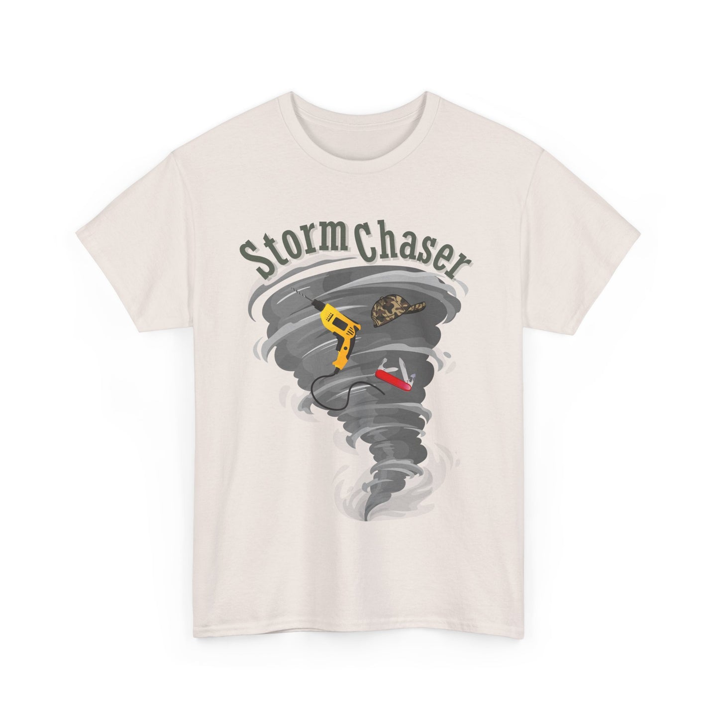 New Dad Storm Chaser Tee, Perfect for Baby showers, Unisex Heavy Cotton Shirt for New Dad, Tornado Lovers Gift, Casual Wear, Outdoor Adventures