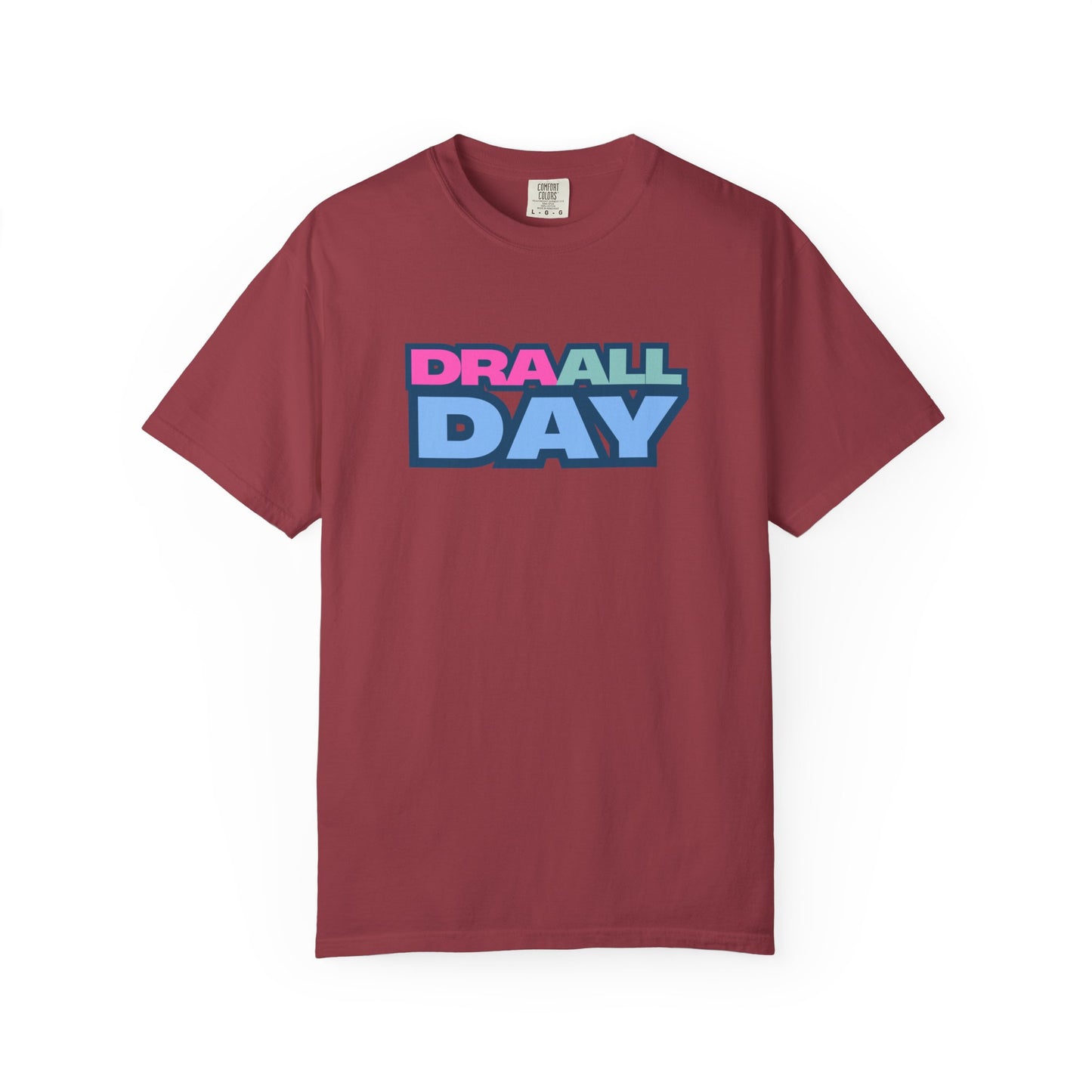 RBT BCBA Comfort Colors T-Shirt with 'DRA ALL DAY' Graphic, Casual ABA Tee, Gift for Therapist, Fun Statement Shirt