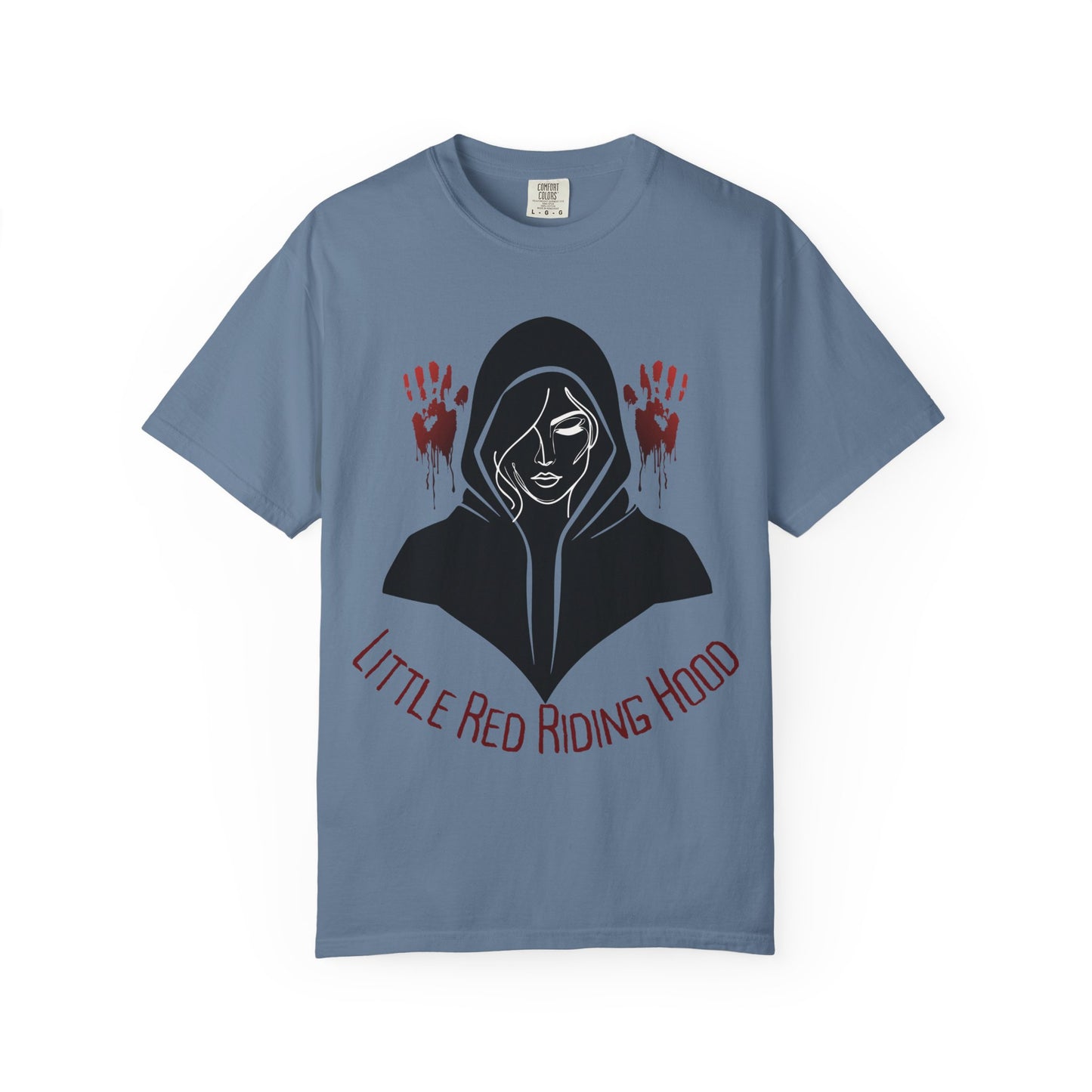 Gothic Fairytale T-Shirt, Little Red Riding Hood Tee, Spooky Shirts, Halloween Outfit, Alternative Clothing