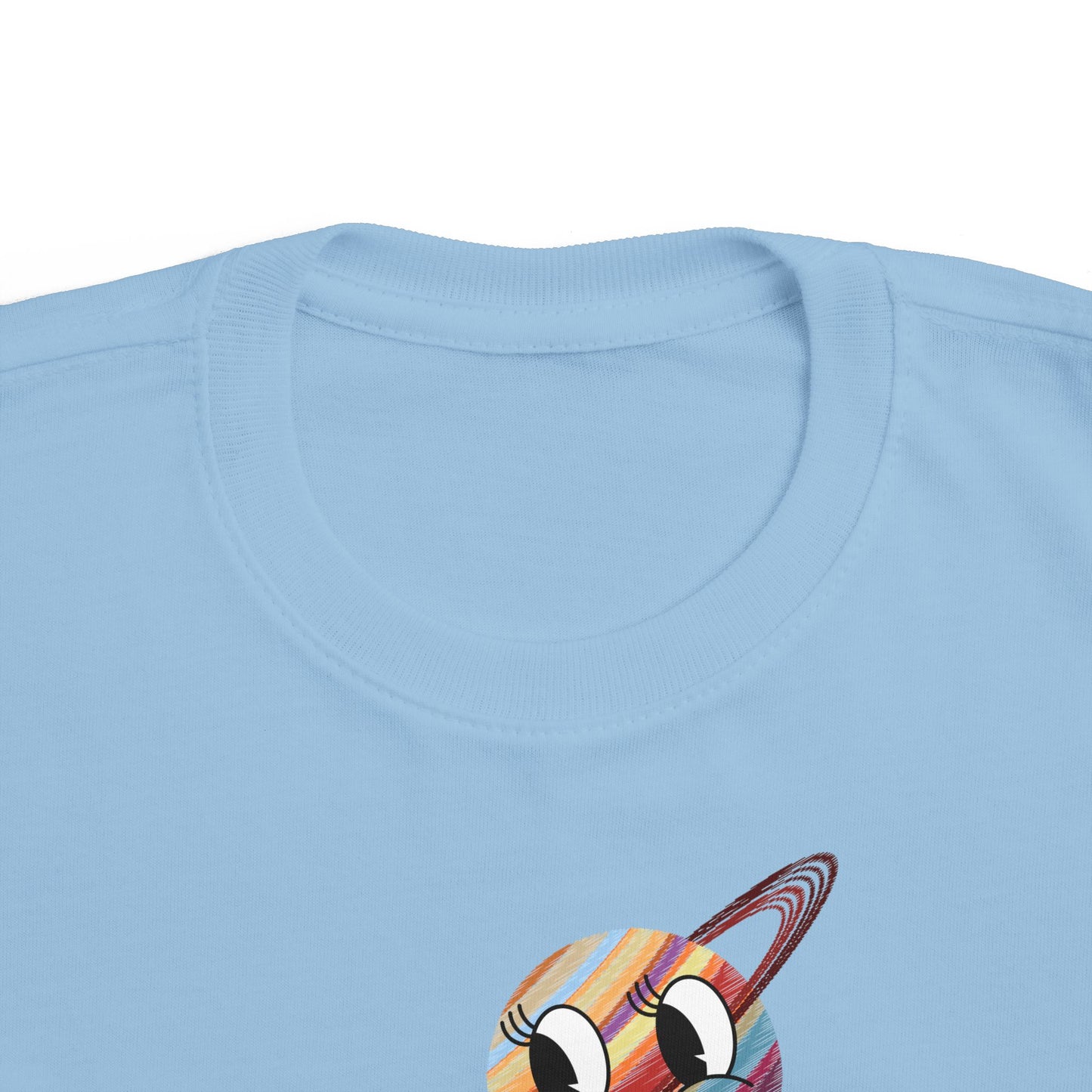 Smiling Saturn Rocket T-Shirt: Space Adventure for Kids, Future Astronauts