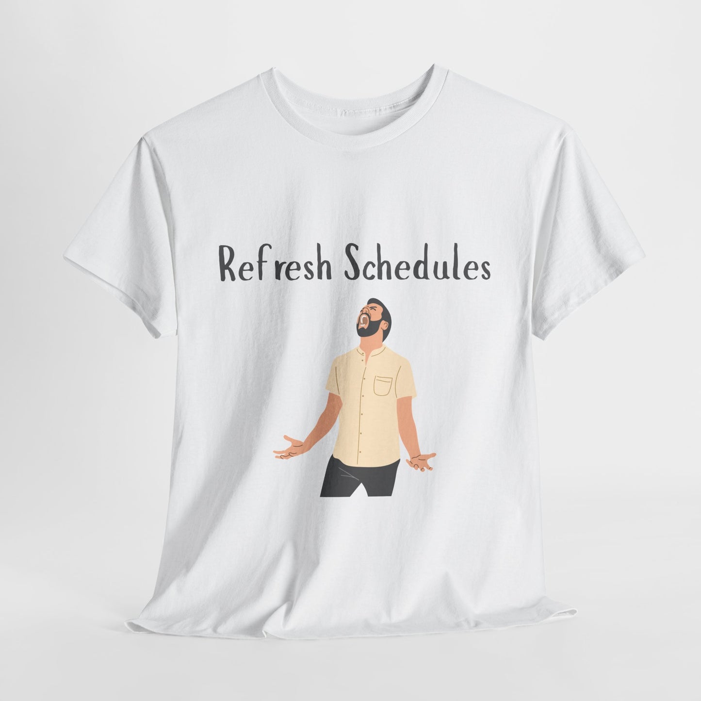 “Refresh Schedules” Funny RBT Burnout T-Shirt – ABA Therapist Chaos Shirt, Gift for BCBA