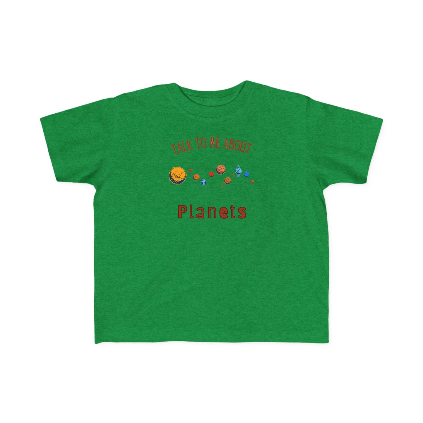 Toddler Planet Talk Tee, Kids Astronomy Shirt, Science Top, Cosmic Educational Toddler Tee, Gift for Space Lovers