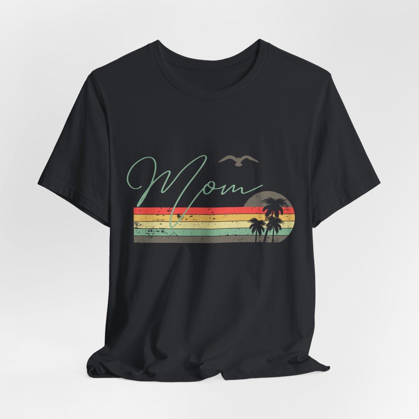 Mom Vibes Unisex Jersey Tee, Gift for Mom, Summer Outfit, Casual Wear, Eco-Friendly Fashion