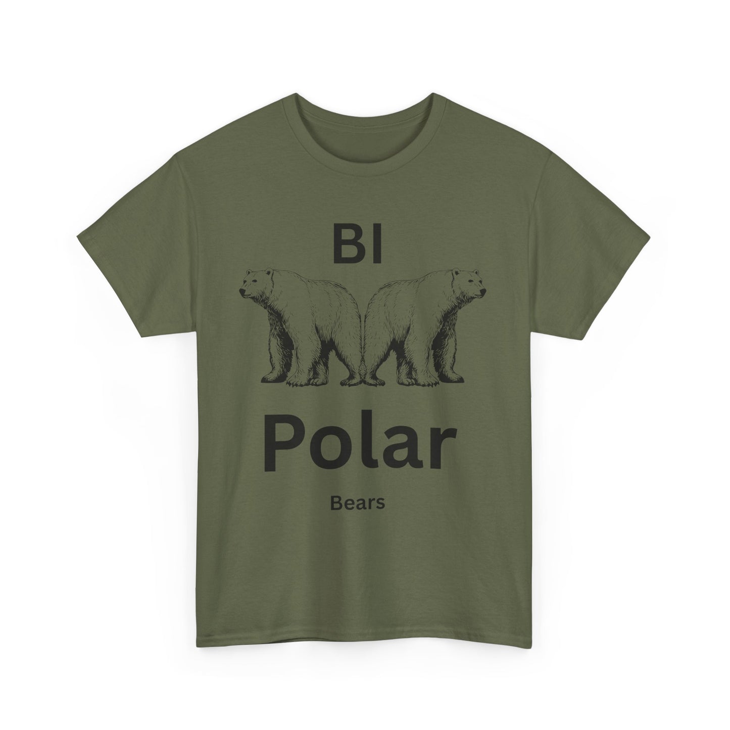Bi-Polar Bears Graphic Tee | Funny Polar Bear Shirt, Gift for Animal Lovers
